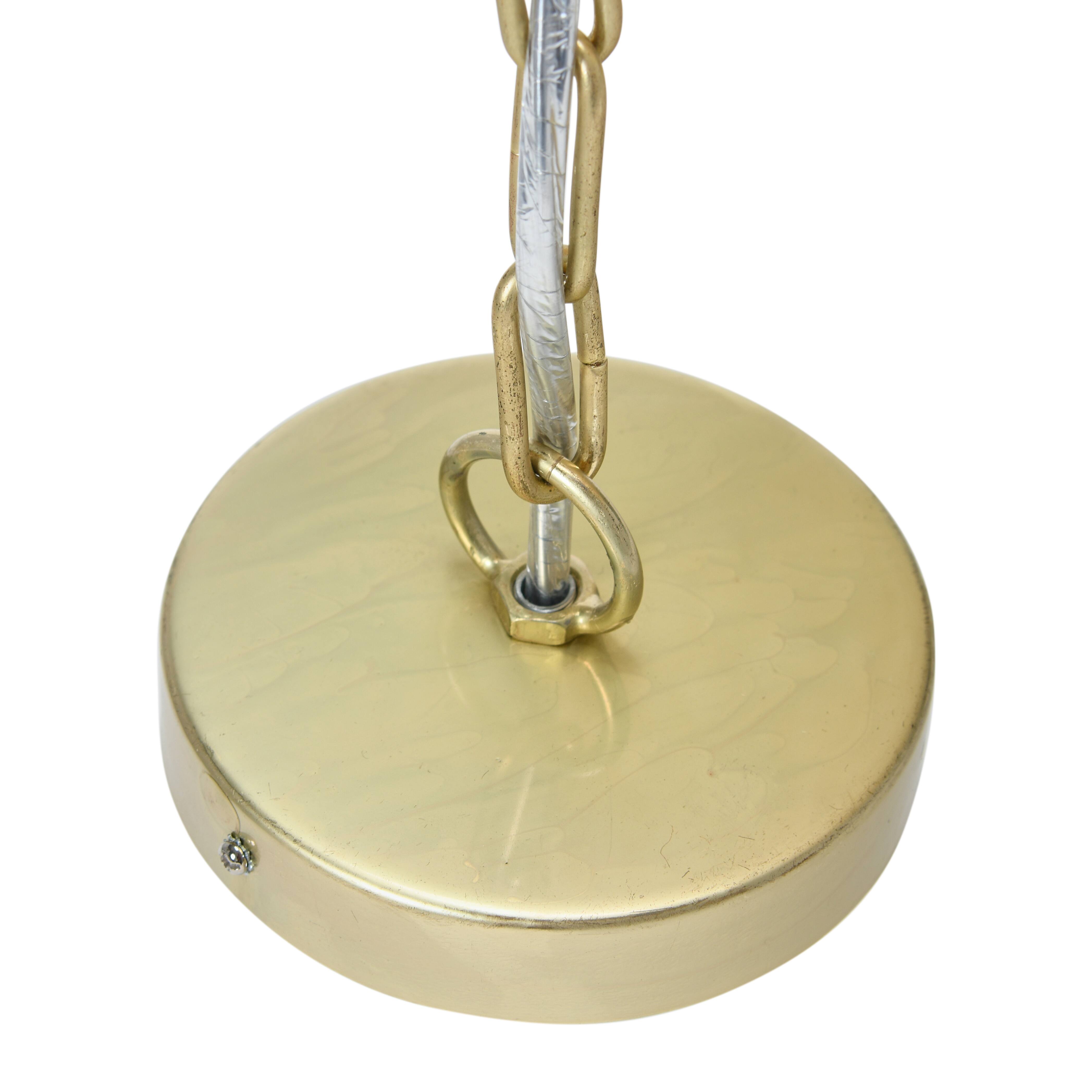 Hello Honey® 19" Round Ball Metal and Shell Ceiling Light