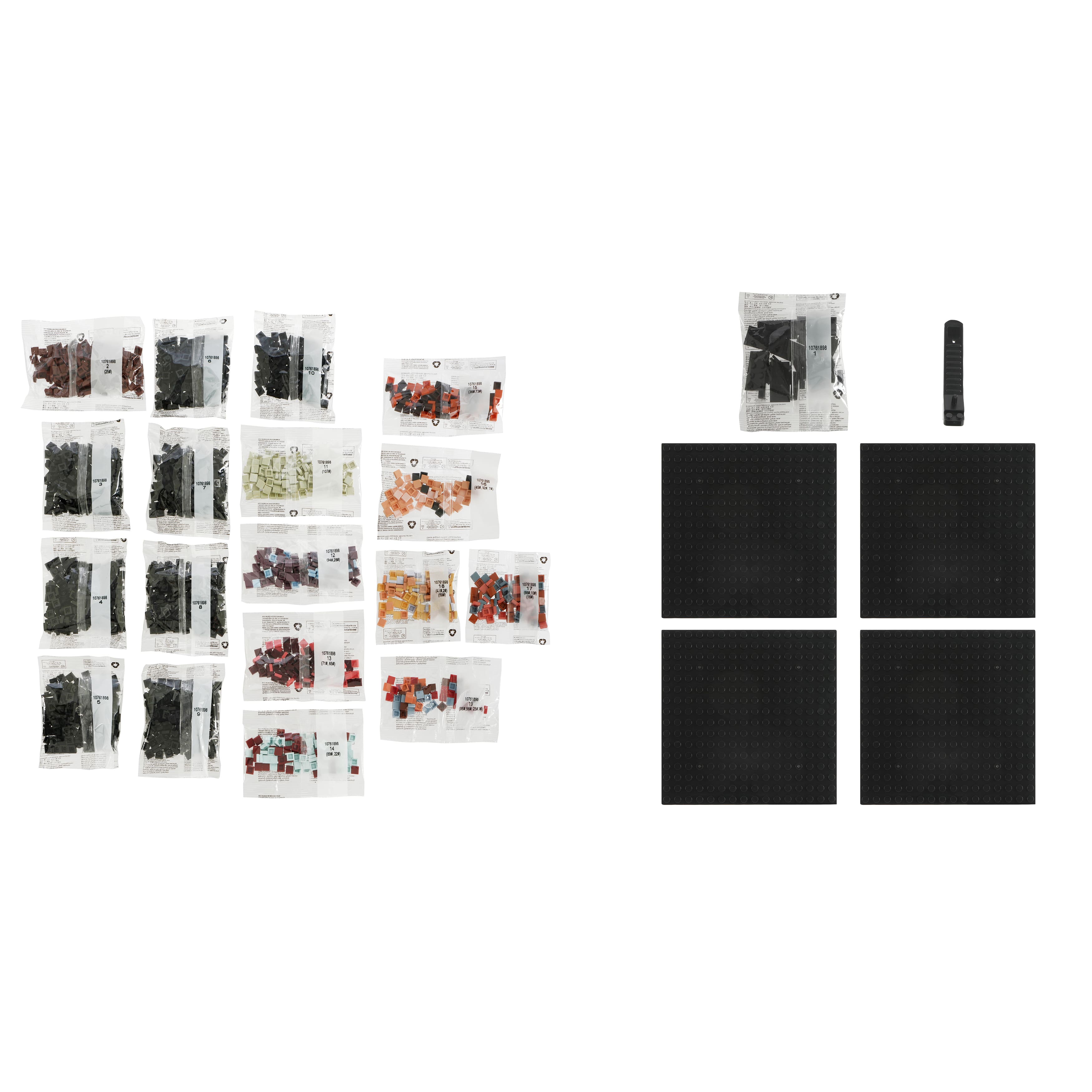 10&#x22; x 10&#x22; Pyramids Pixelated Brick Art by Make Market&#xAE;