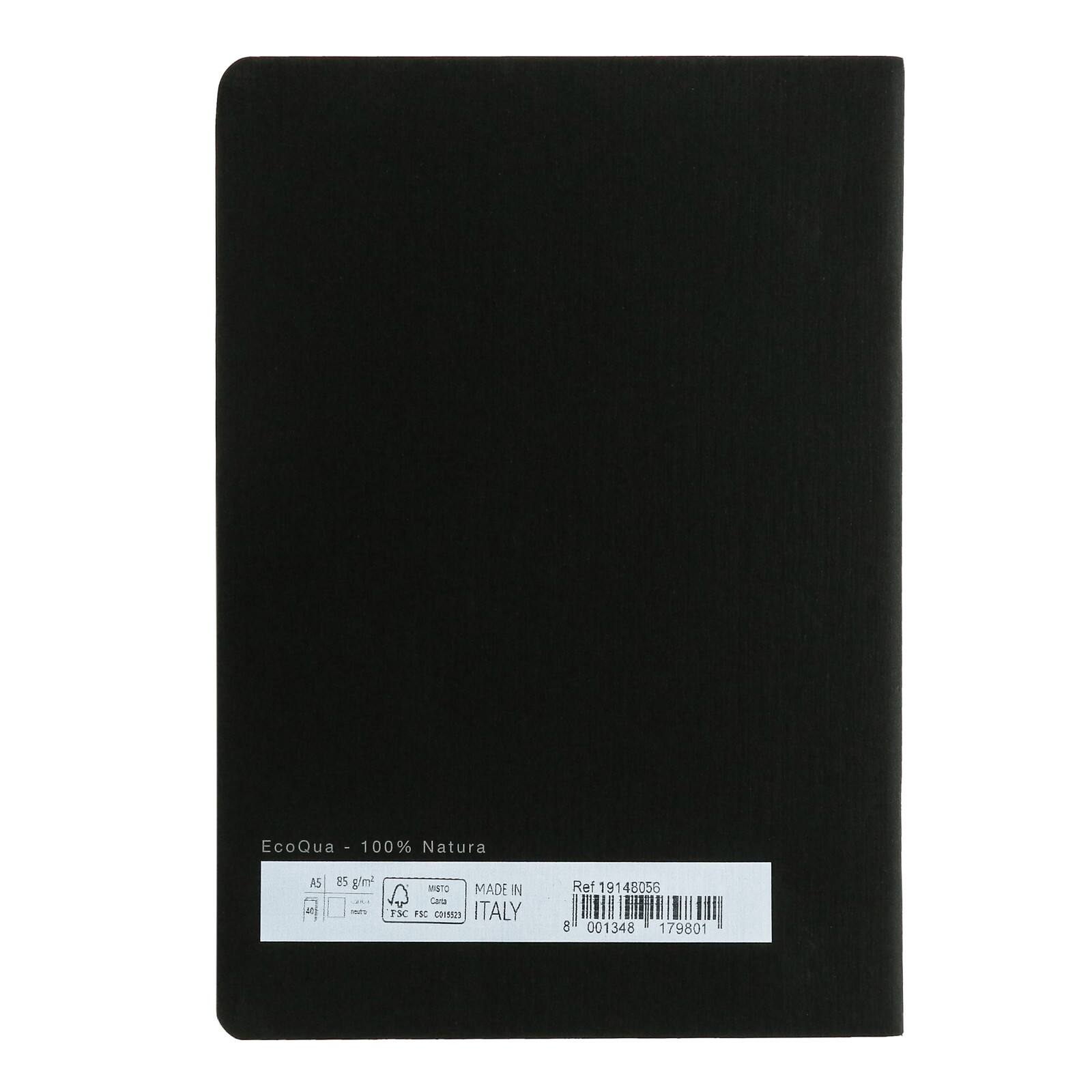 Fabriano&#xAE; Small Black EcoQua Notebook, 5.83&#x22; x 8.27&#x22;