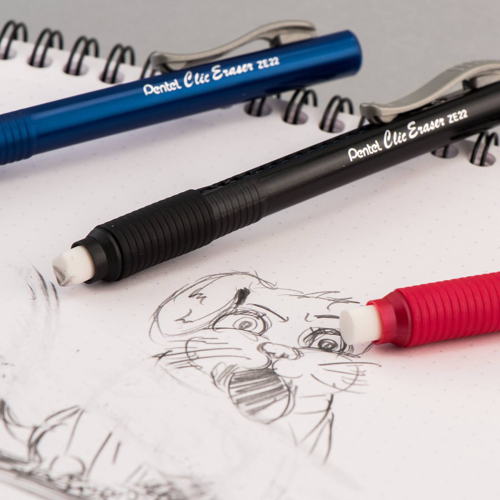 Pentel&#xAE; Blue Barrel Clic Eraser