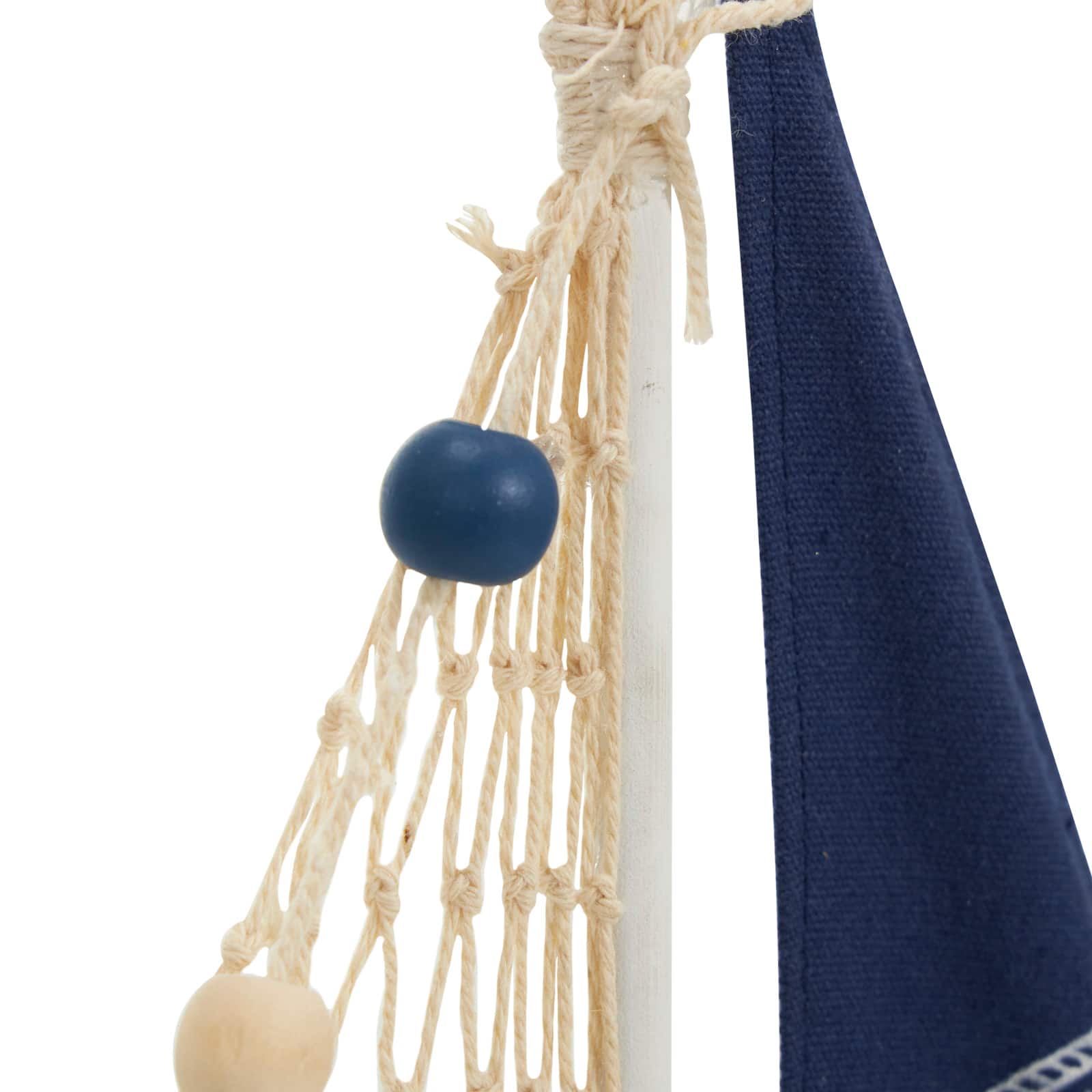 Blue Sail Boat with Netting & Starfish Sculpture Set