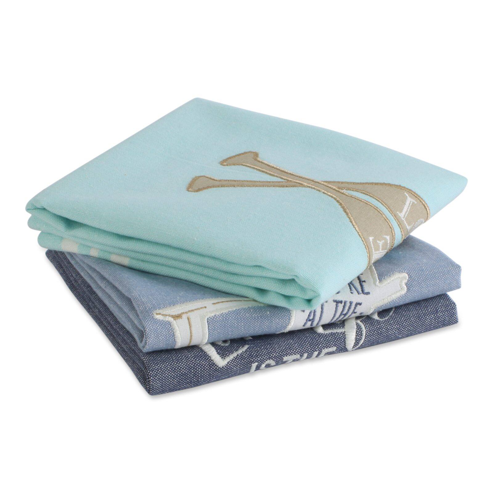 DII&#xAE; Lakeside Embellished Dishtowel Set