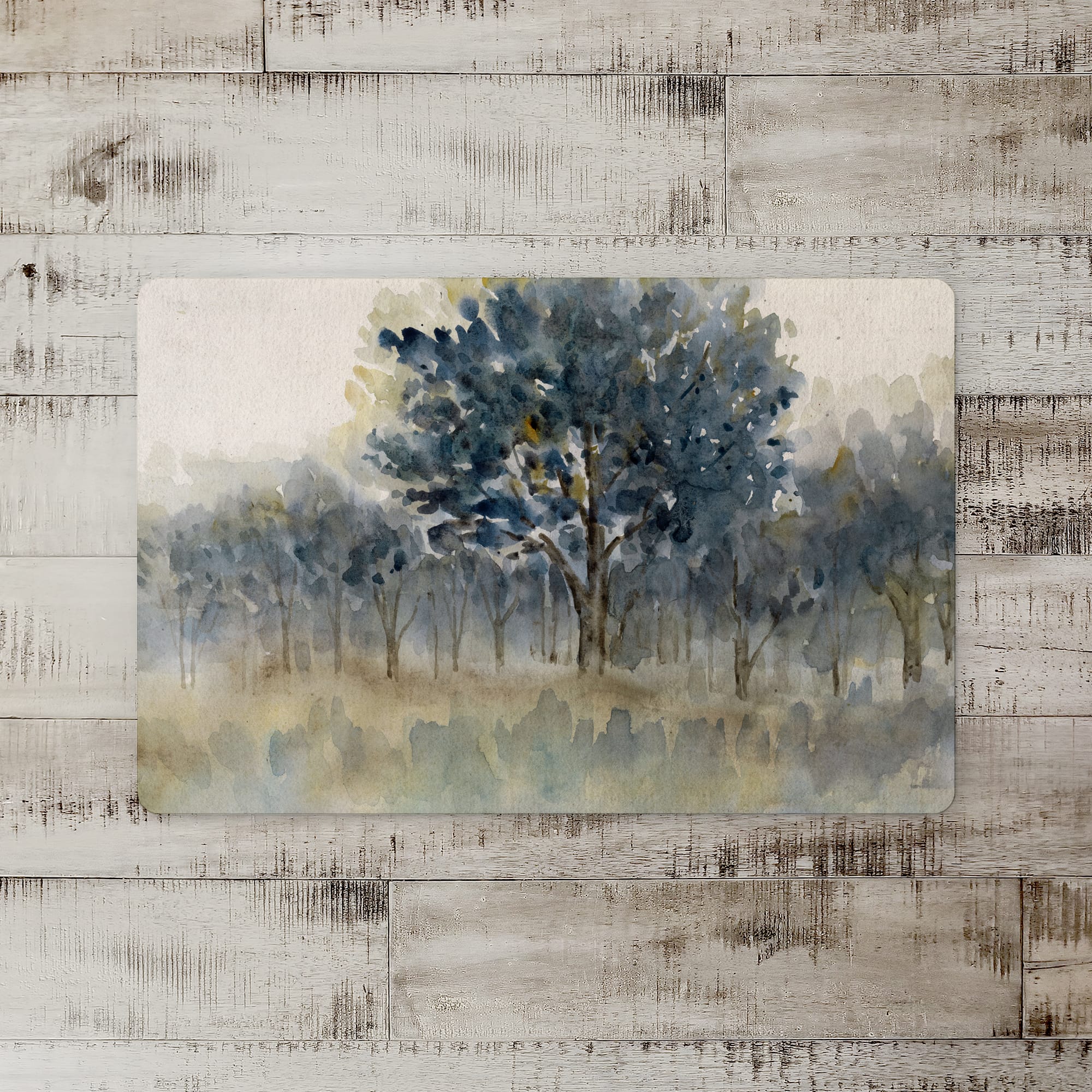 Watercolor Trees Floor Mat Michaels