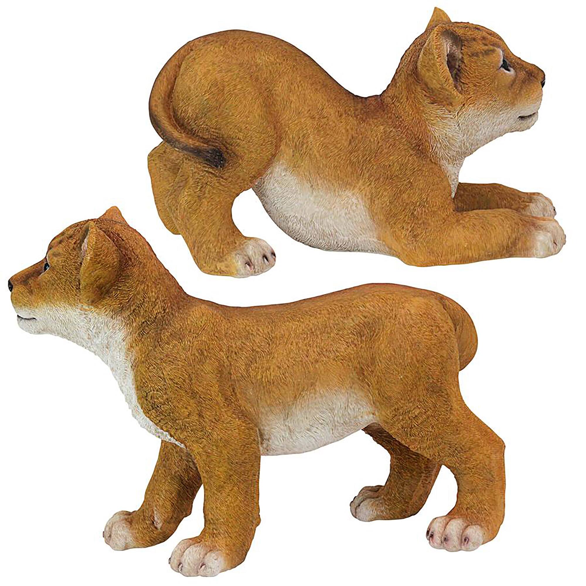 Design Toscano Lion Cubs of the Sahara Animal Statue Set