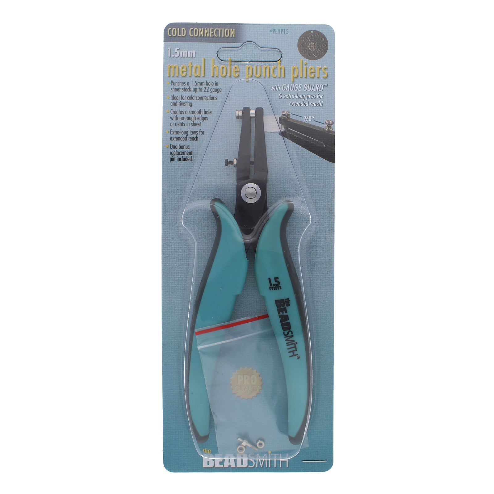 The Beadsmith® 1.5mm Metal Hole Punch For 1.3mm Rivets