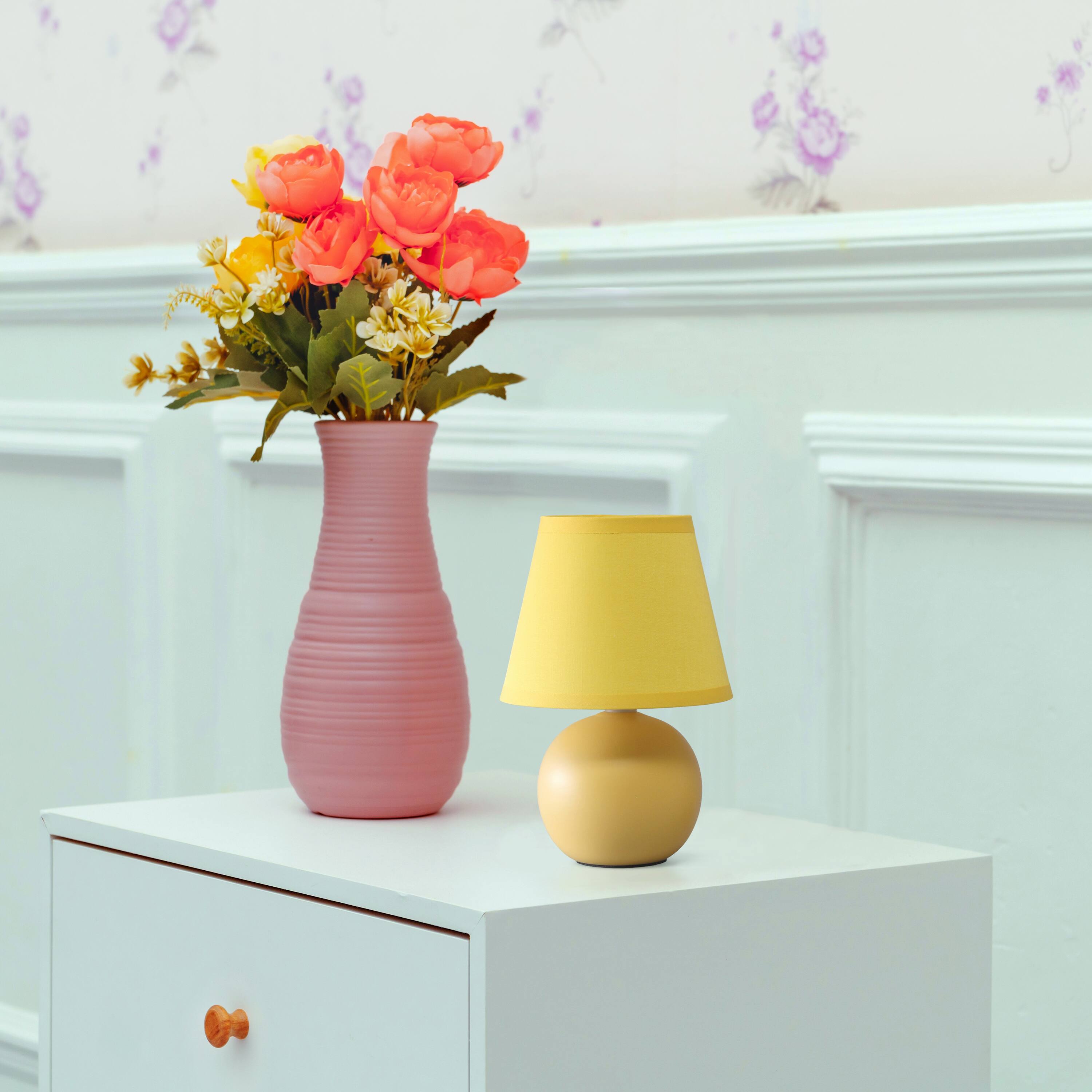 Creekwood Home Nauru 8.5&#x22; Ceramic Orb Base Table Lamp