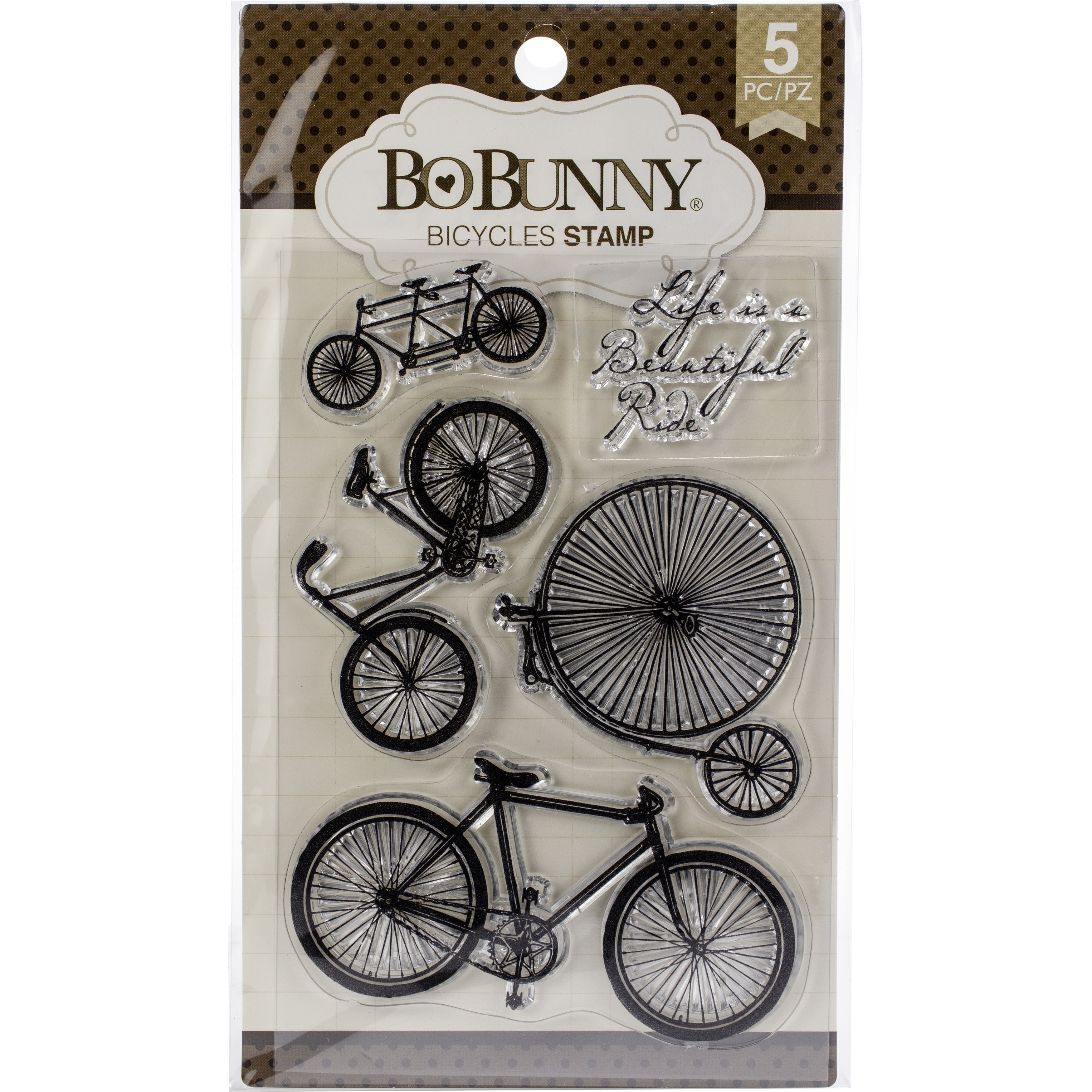 Bo Bunny&#xAE; Bicycles Clear Stamps