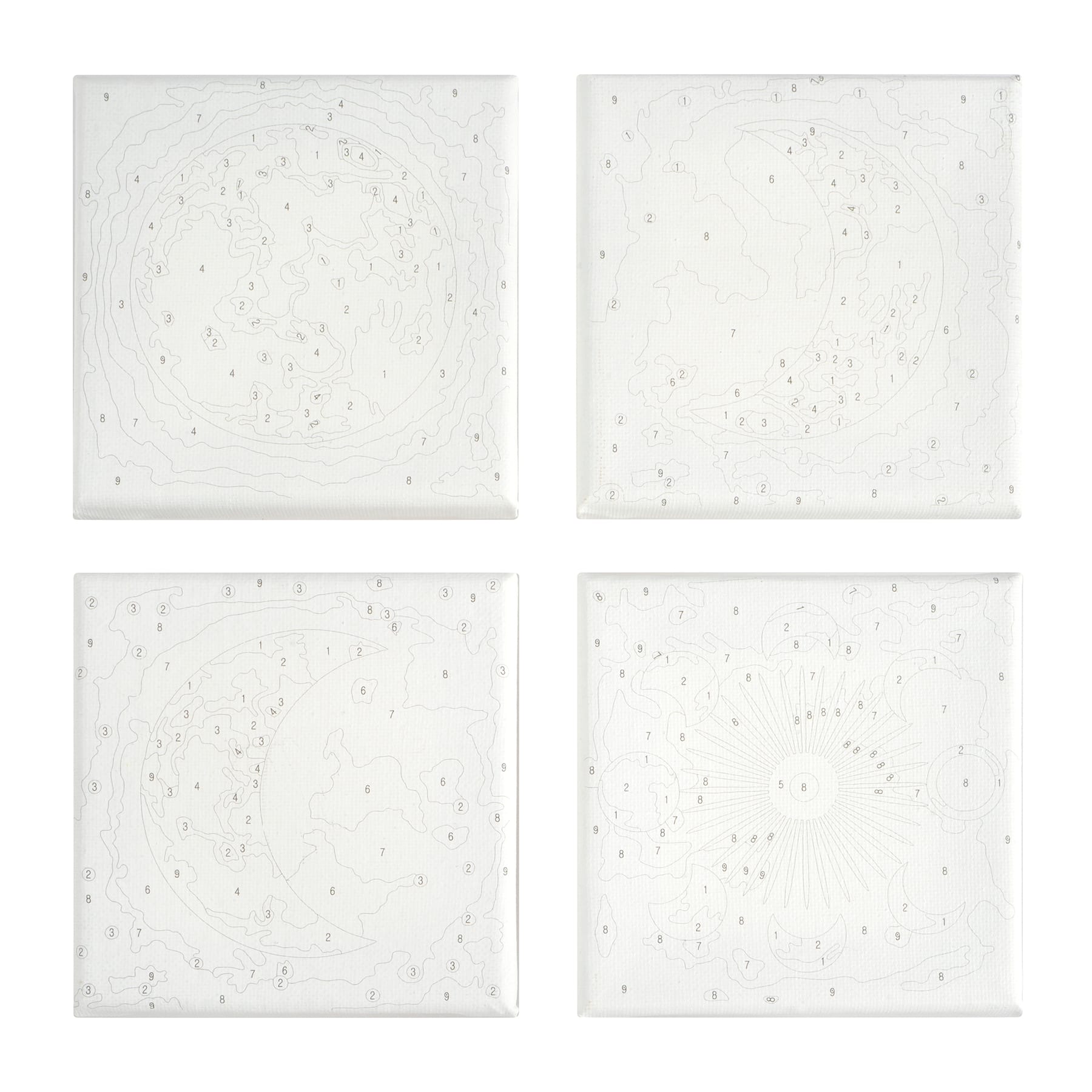 Lunar Phases Paint-by-Number Gallery Mini Kit by Artist's Loft®