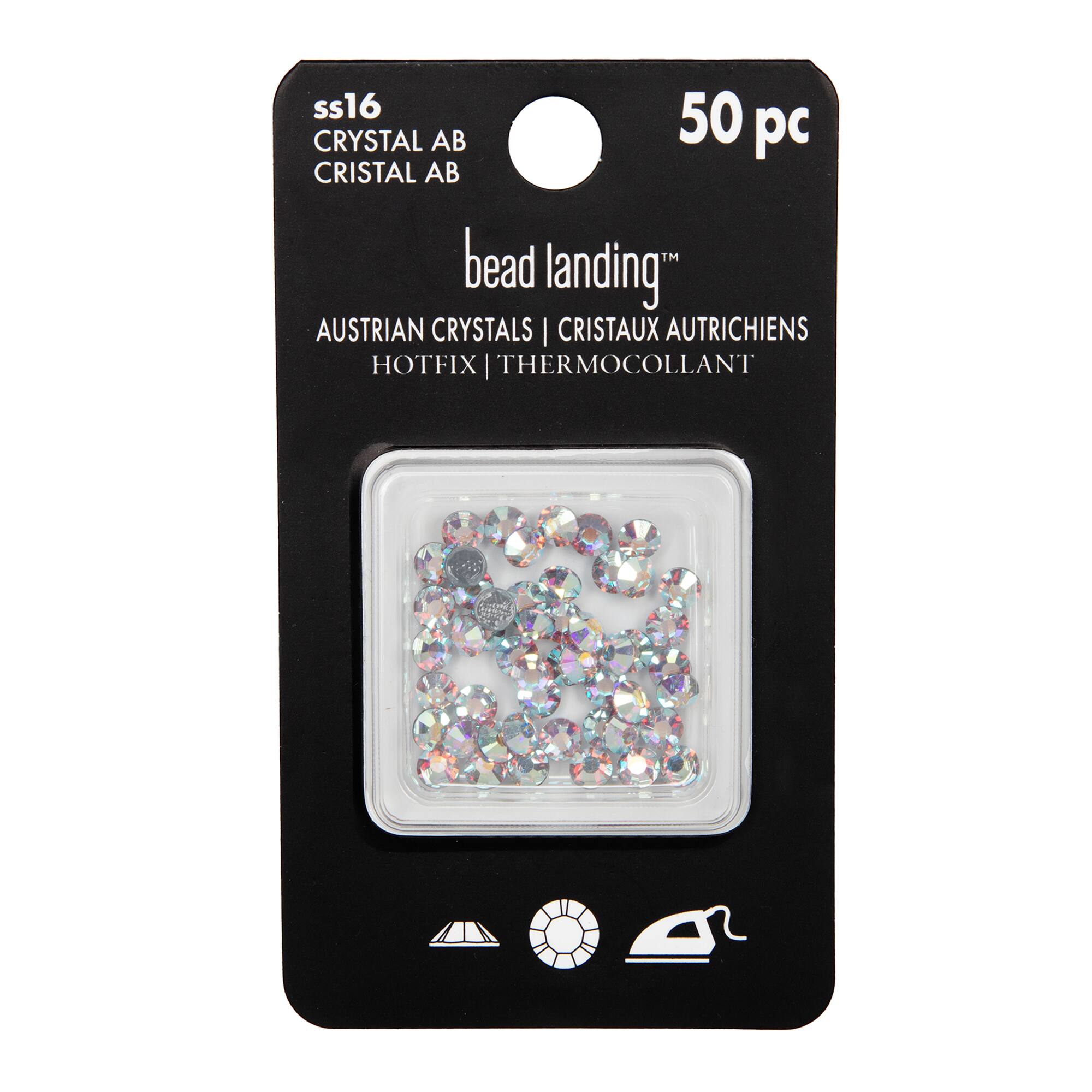 SS16 Round Hotfix Austrian Crystals by Bead Landing&#x2122;, 50ct.