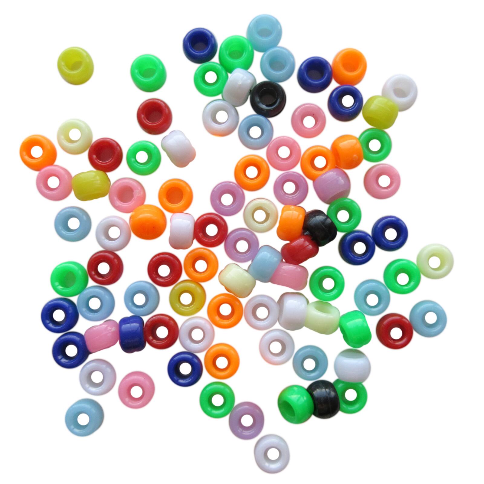 Opaque Pony Beads by Creatology&#x2122;, 4mm x 7mm