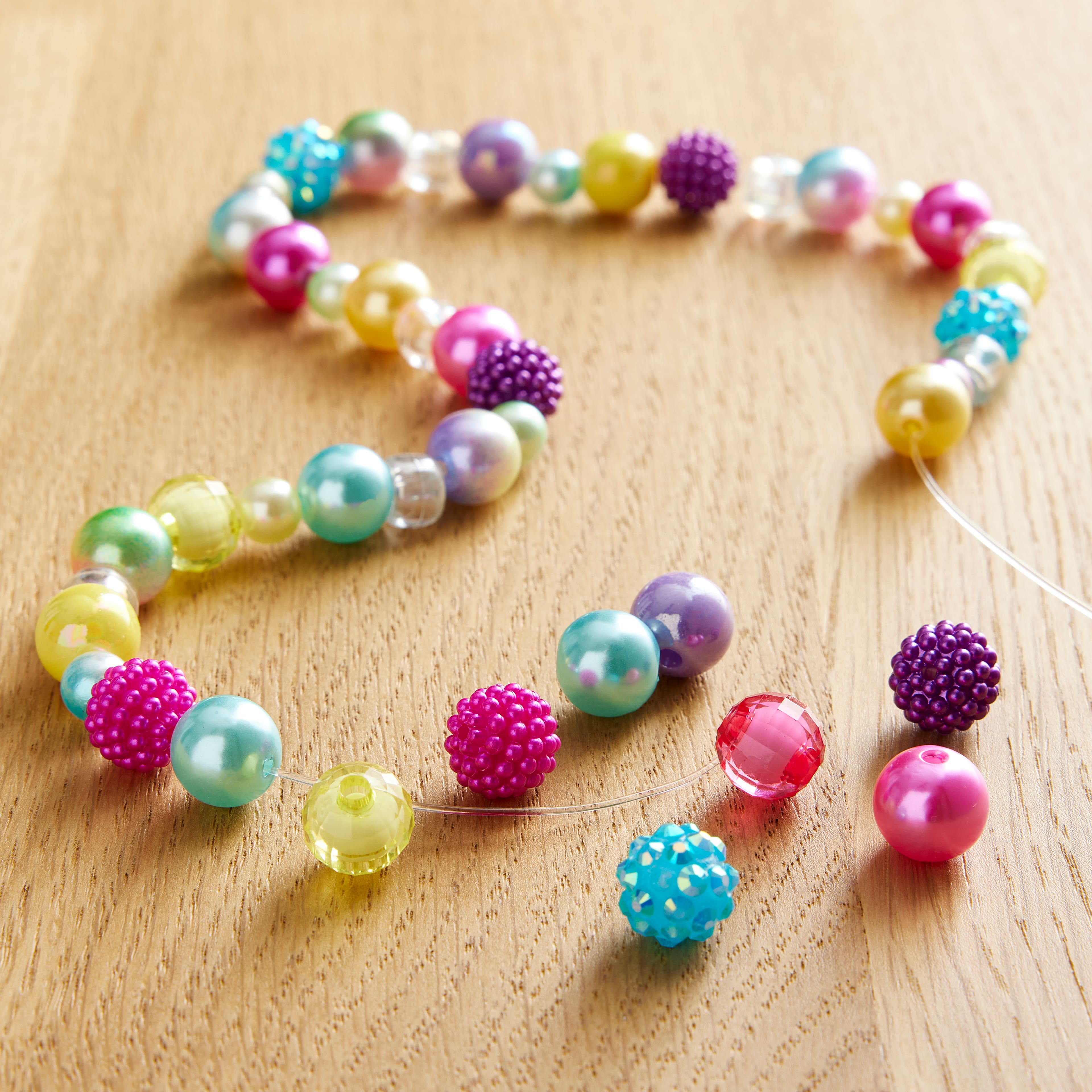 12 Packs: 100 ct. (1,200 total) Mixed Gumball Beads by Creatology&#x2122;