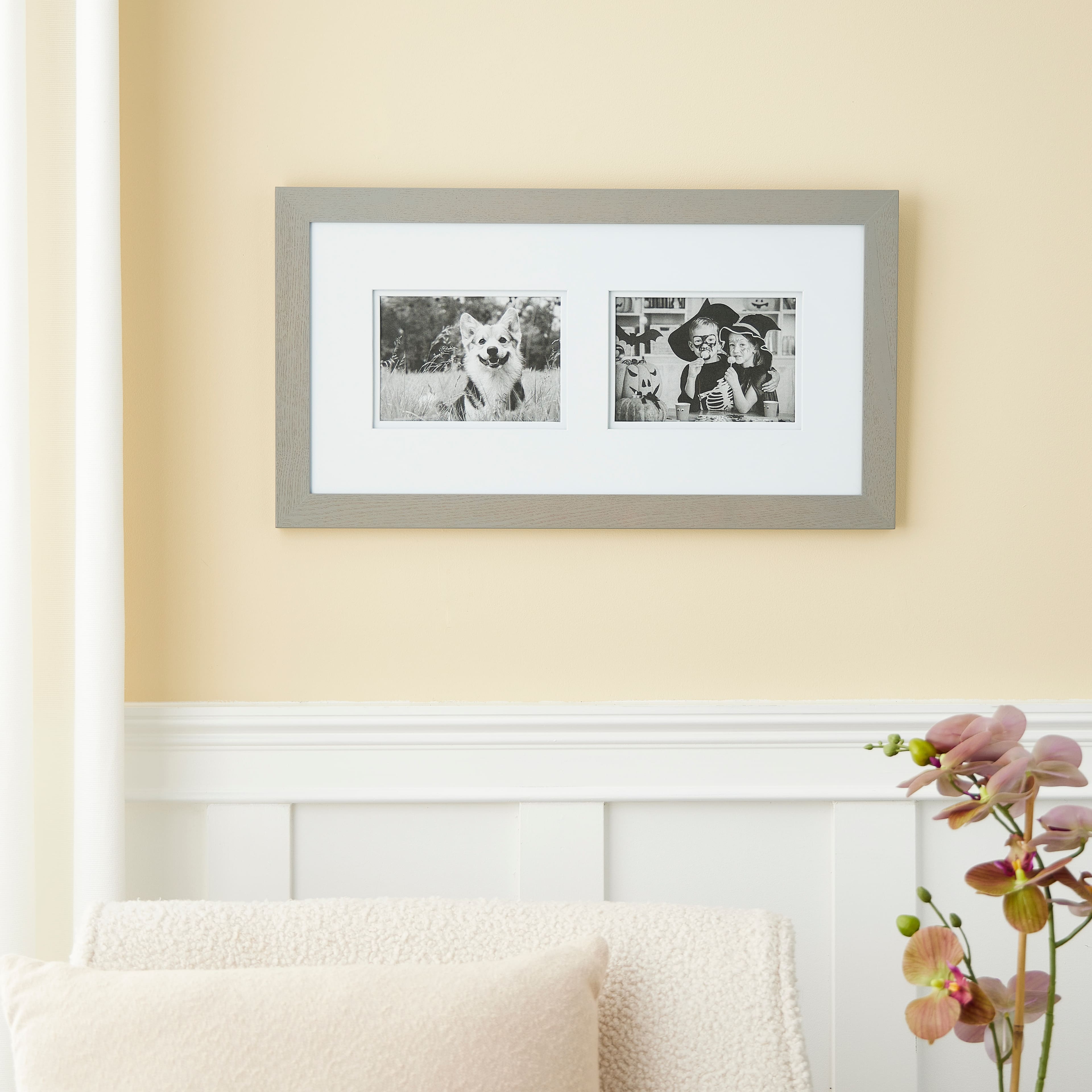 8 Pack: 2 Opening Gray 5" x 7" Collage Frame with Double Mat, Gallery by Studio Décor®