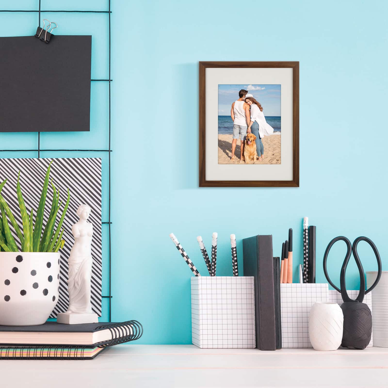 Aspect Rustic Narrow Frame With Mat by Studio Décor