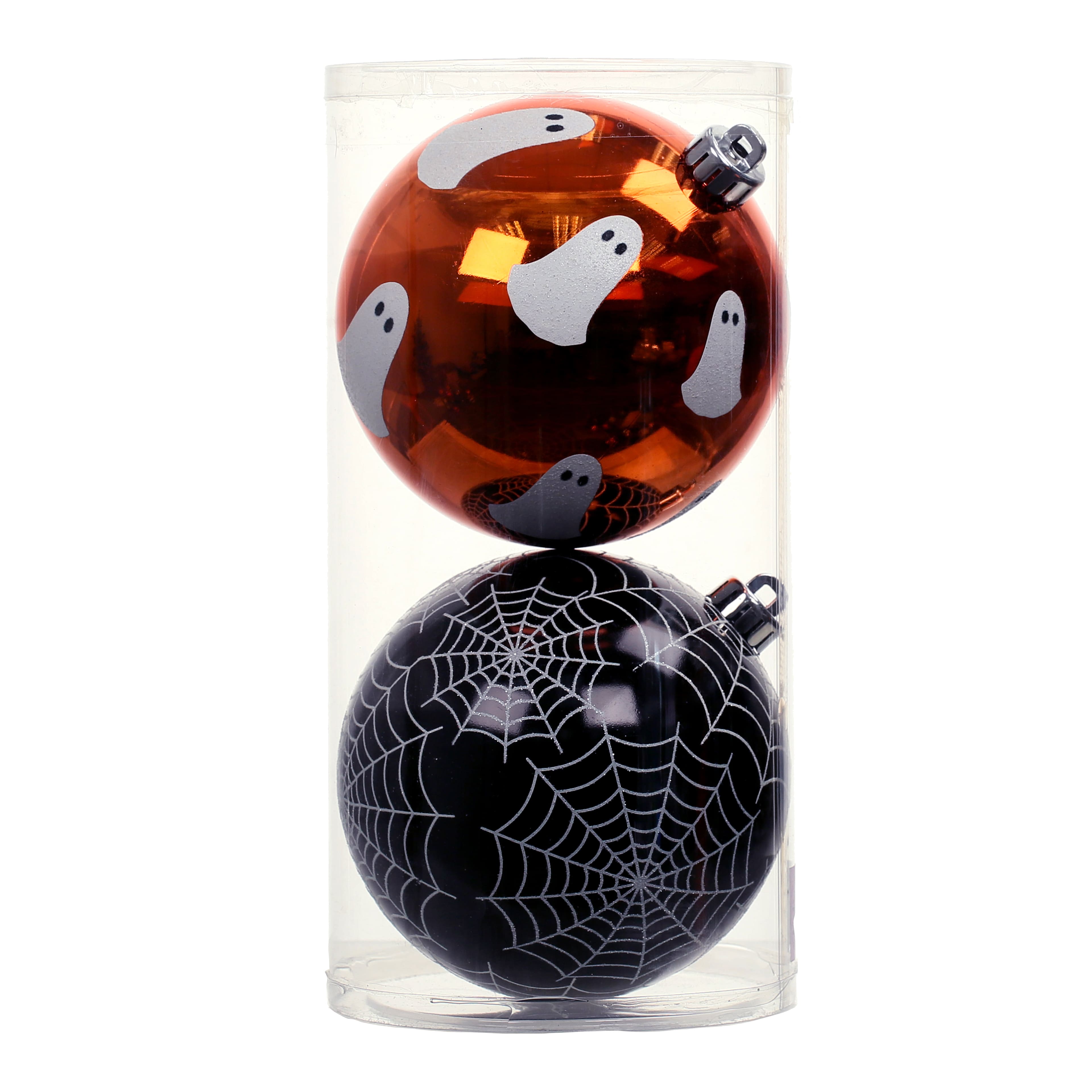 6&#x22; Ghost &#x26; Spiderweb Ball Ornament Set by Ashland&#xAE;