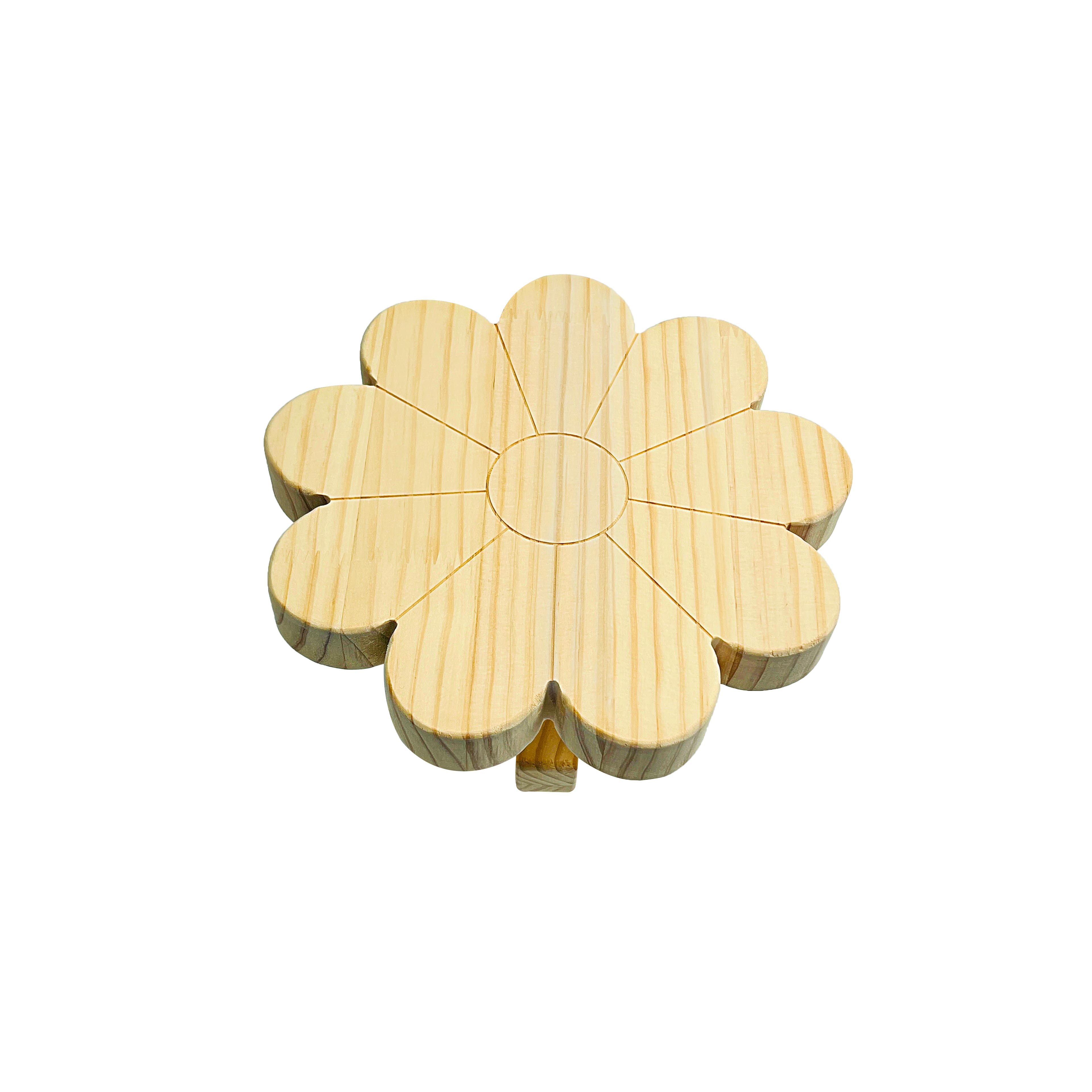 9&#x22; Unfinished Wood Flower Planter Stand by Make Market&#xAE;