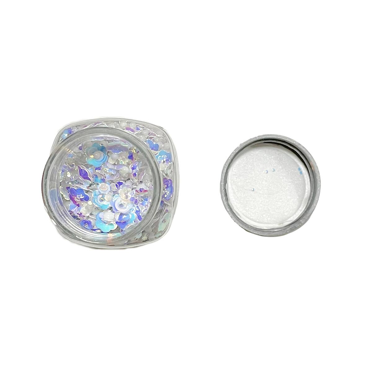 12 Pack: White Mixed Sequins Specialty Glitter by Recollections™