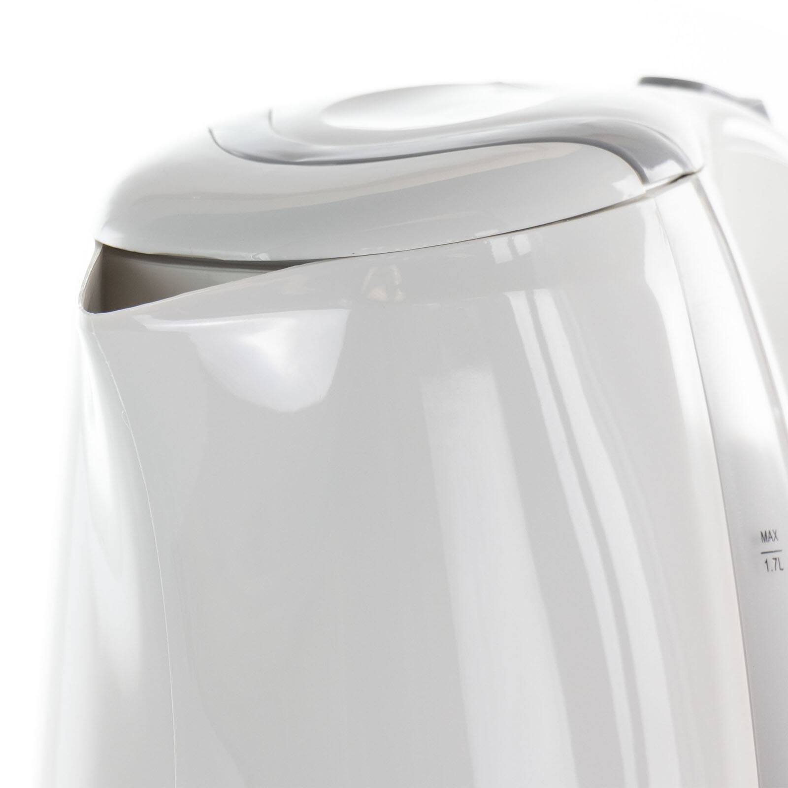 MegaChef 1.7L White Plastic Electric Tea Kettle