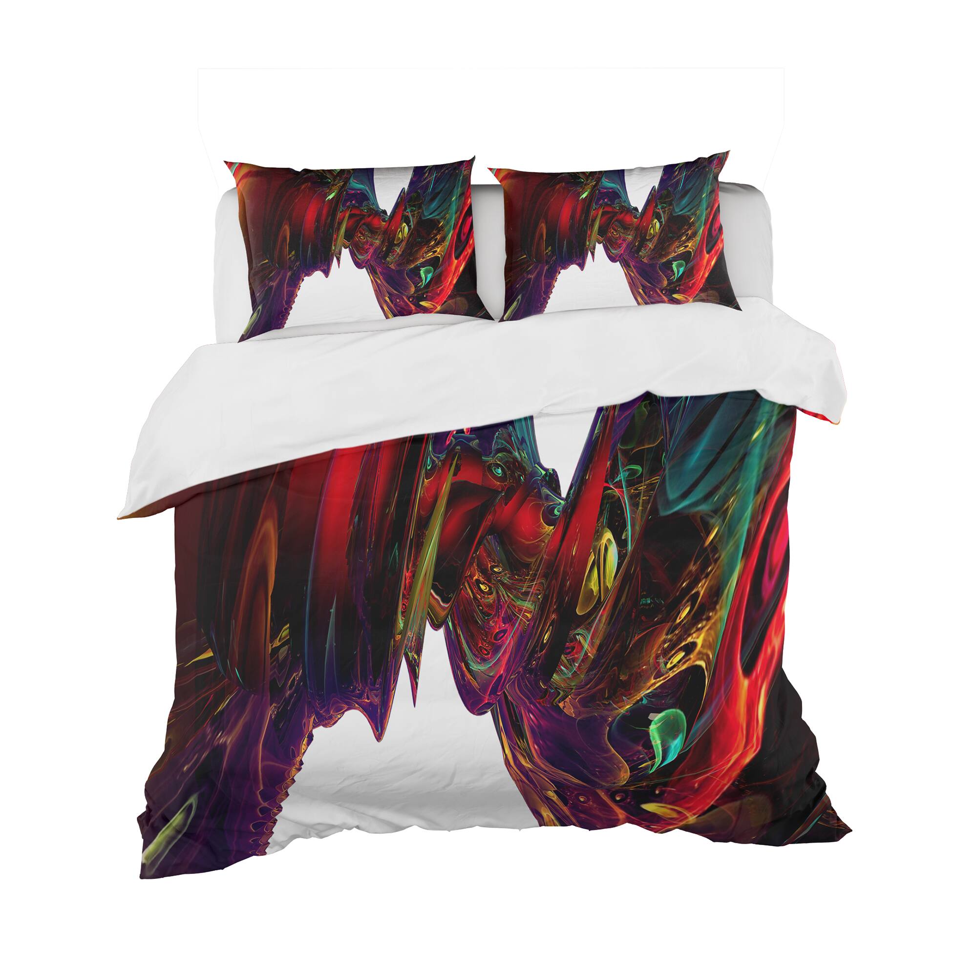 Designart &#x27;Into The Center&#x27; Modern &#x26; Contemporary Bedding Set - Duvet Cover &#x26; Shams