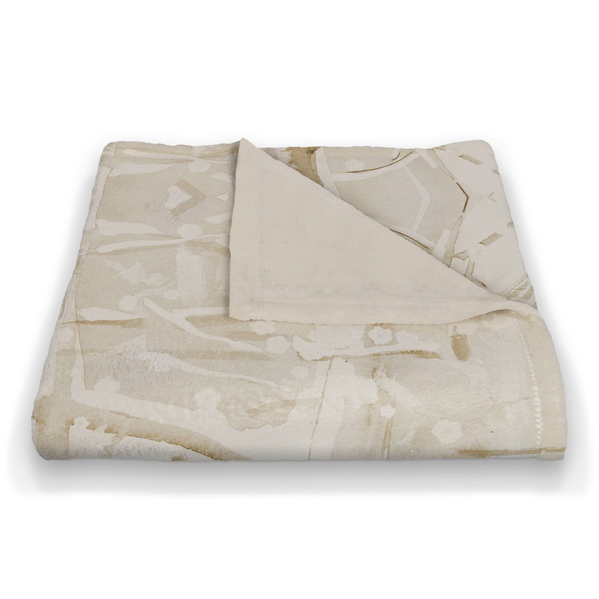 Snowy Woods Deer 50x60 Coral Fleece Blanket