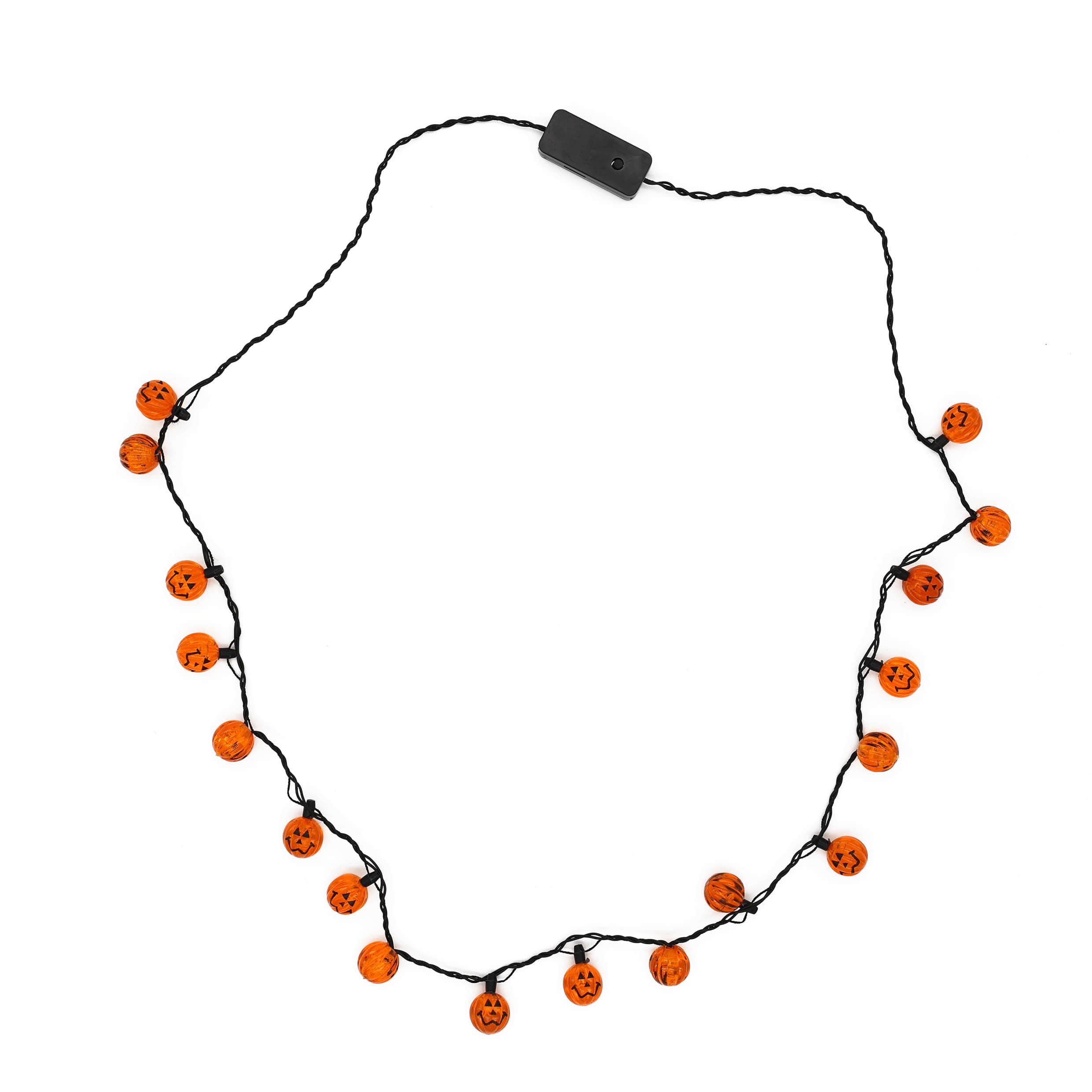 Jack-o&#x27;-Lantern Pumpkin Light Up Necklace by Celebrate It&#x2122;