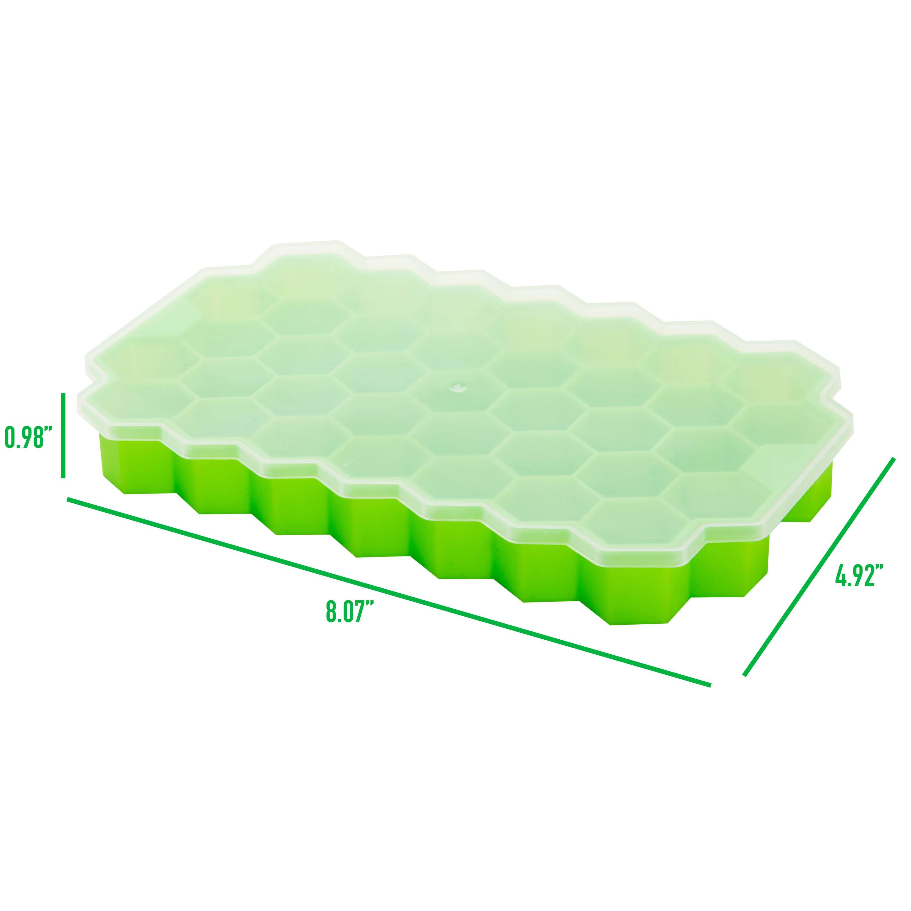 Mind Reader Green Honeycomb Silicone Freezer Tray, 4ct.