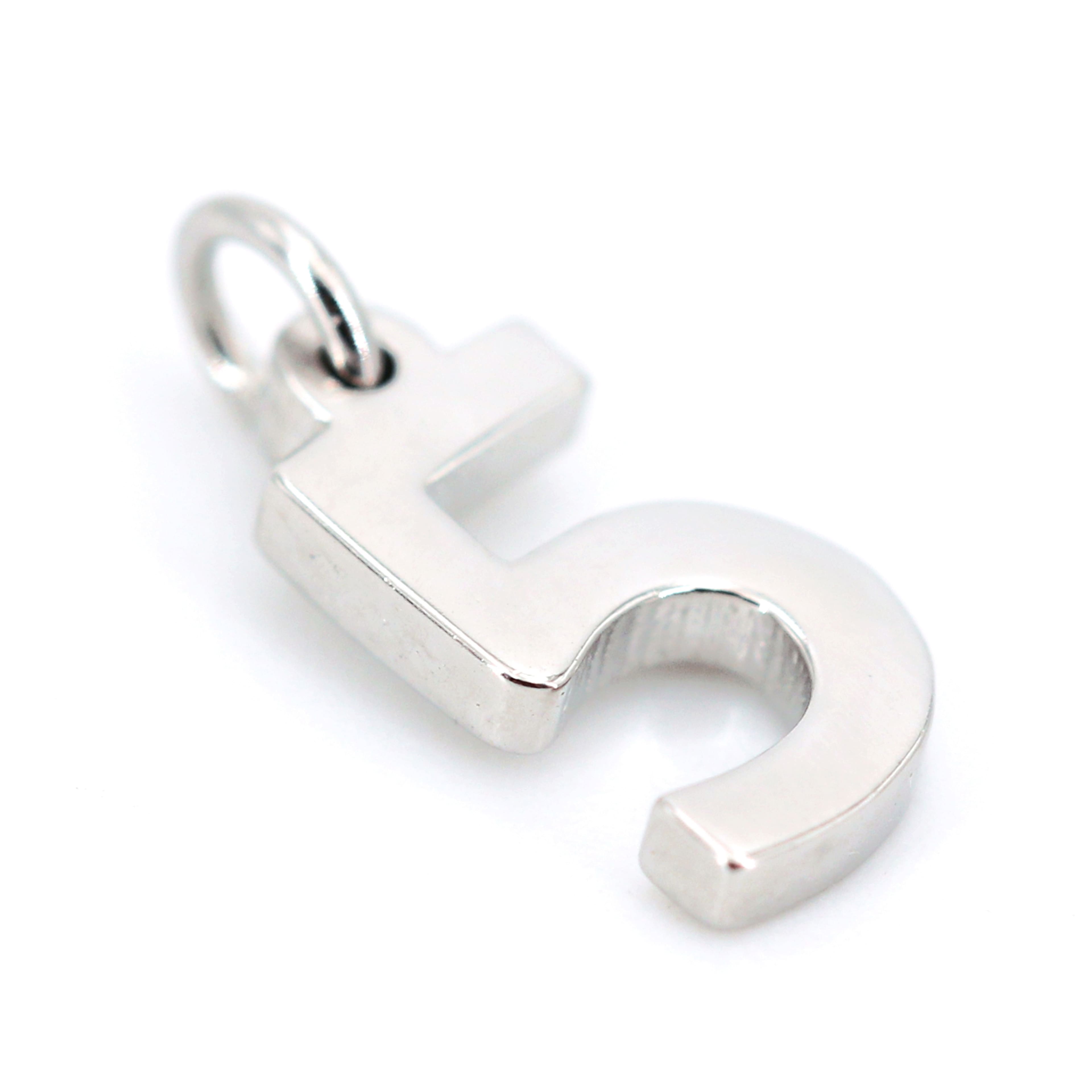 12 Pack: Sterling Silver Number Charm by Bead Landing™