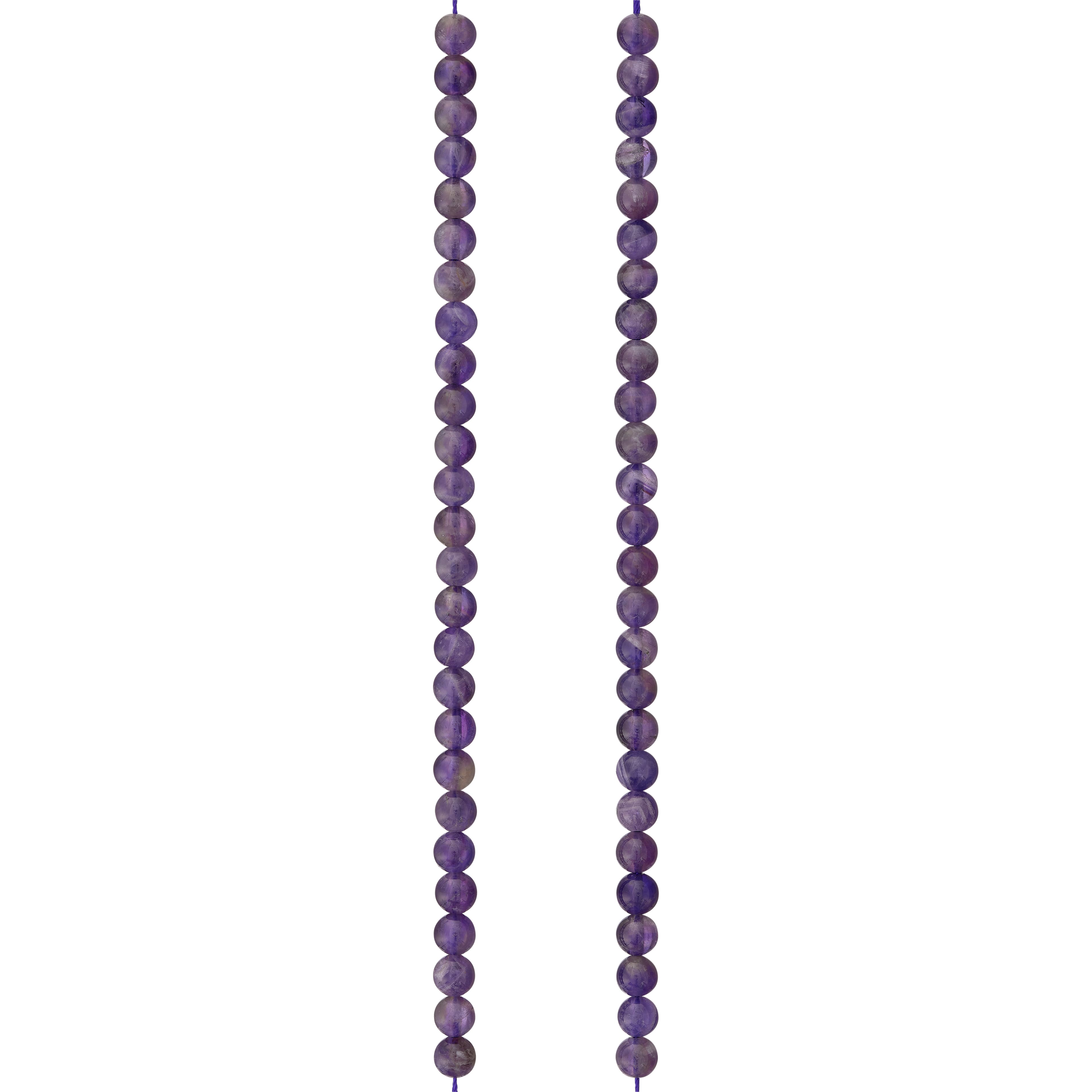 12 Pack:  Purple Amethyst Round Beads, 6mm by Bead Landing&#x2122;