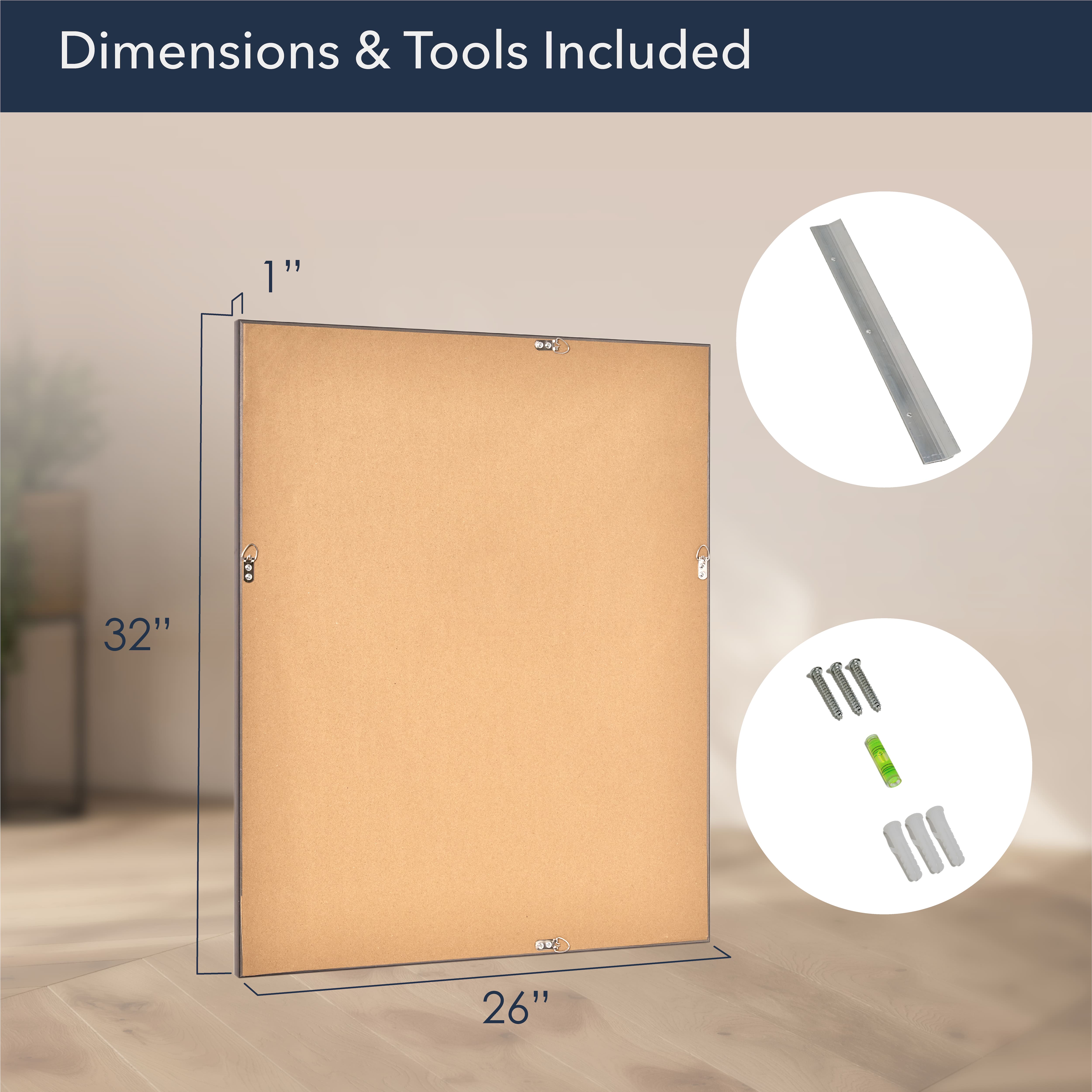 Head West&#xAE; Oil Rubbed Bronze Rectangular Framed Vanity Wall Mirror