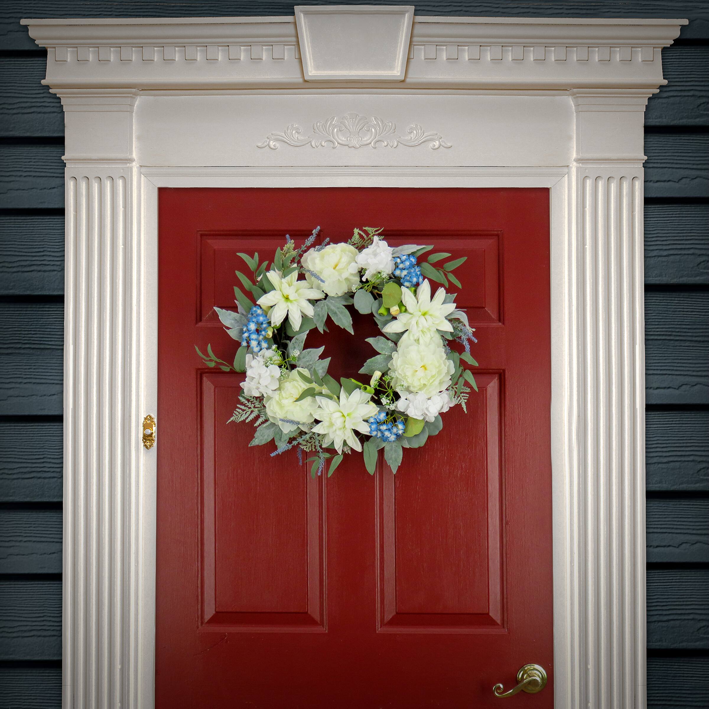 24&#x22; Dahlia, Peony, &#x26; Hydrangea Wreath