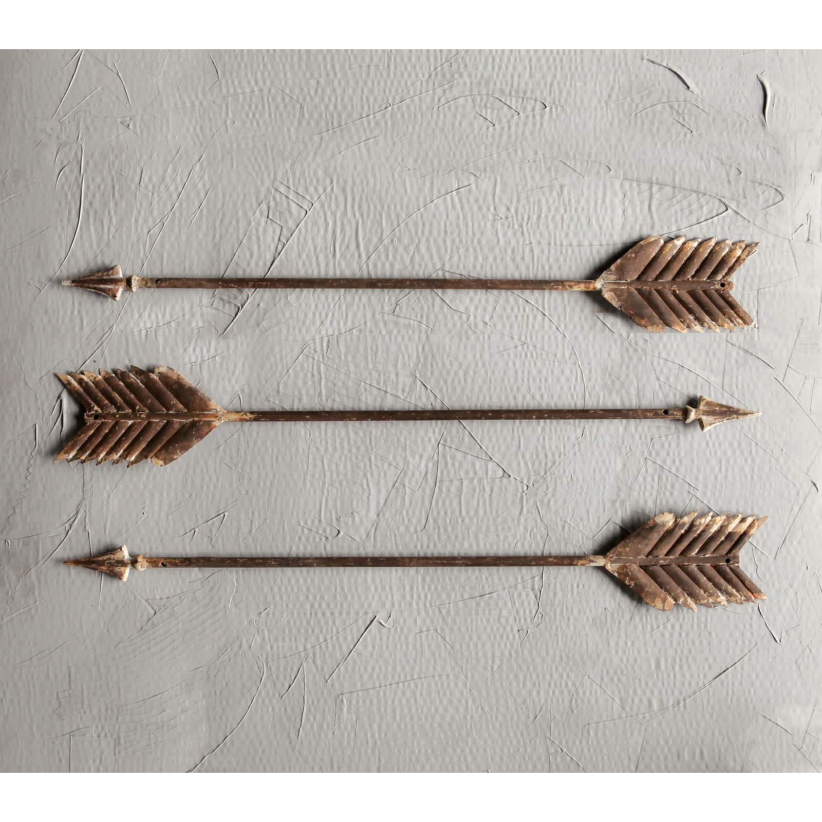 Hello Honey&#xAE; Brown Metal Arrow Wall D&#xE9;cor
