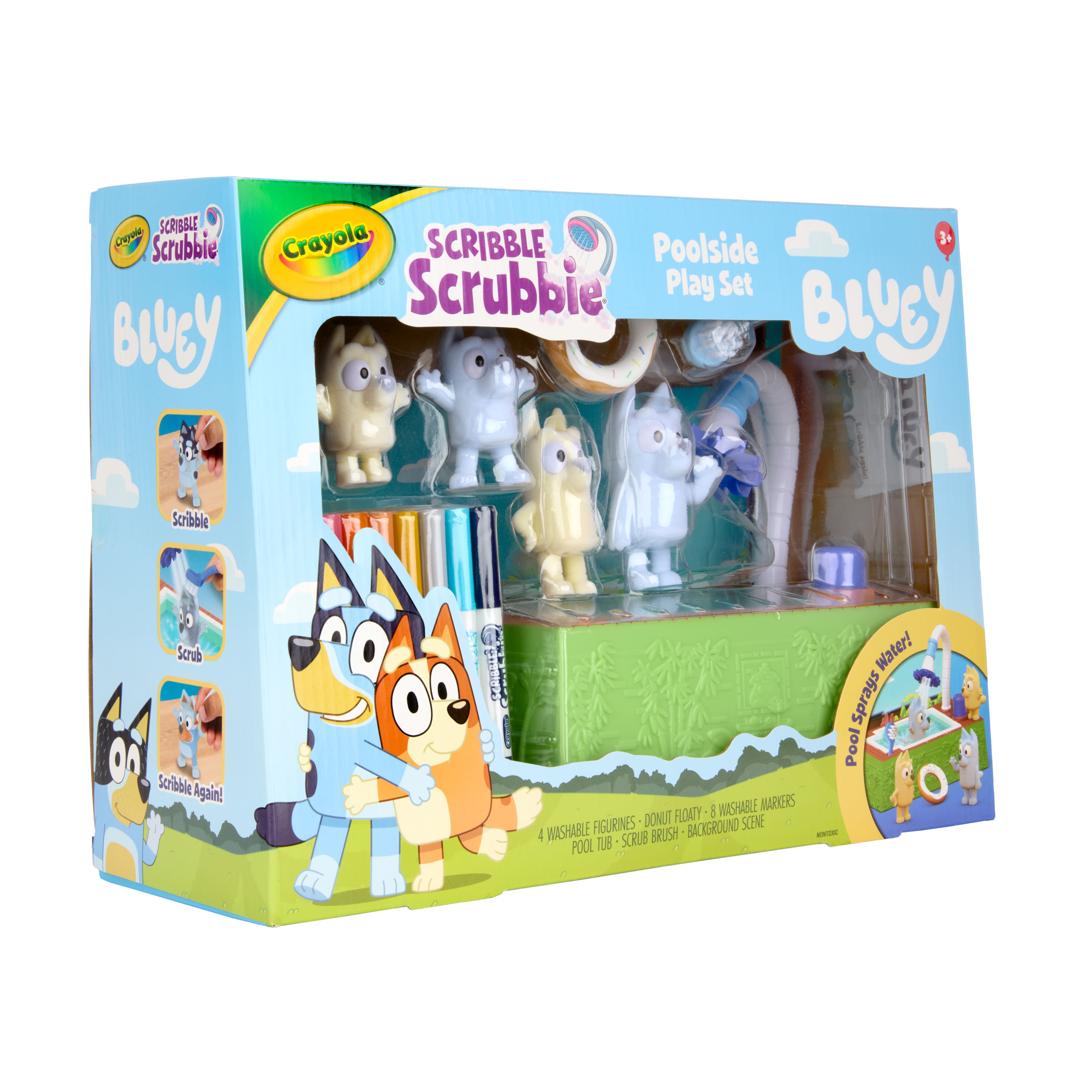 Crayola&#xAE; Scribble Scrubbie&#xAE; Bluey Poolside Playset, 4ct.