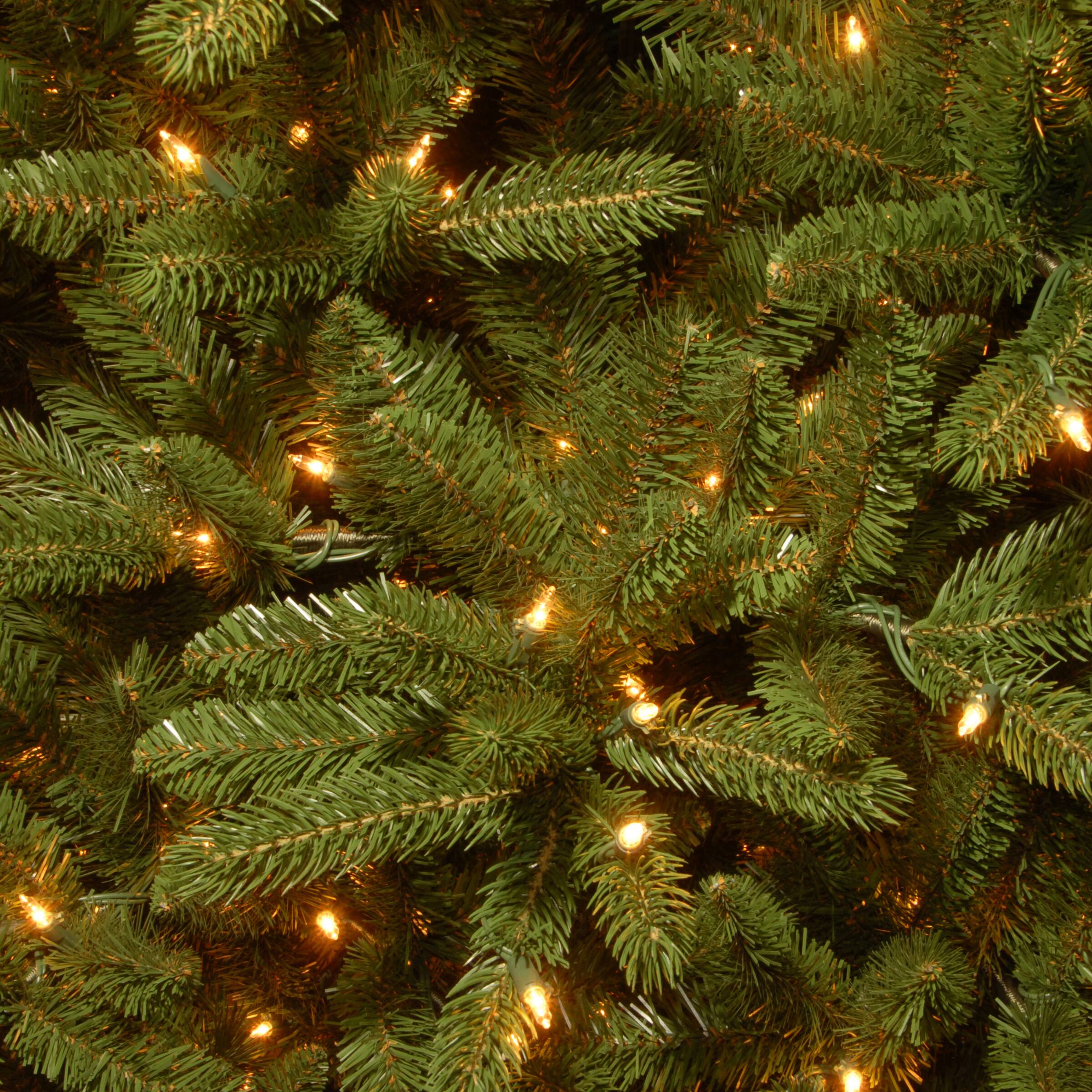 6.5ft. Pre-Lit Grand Fir Artificial Christmas Tree, Clear Lights