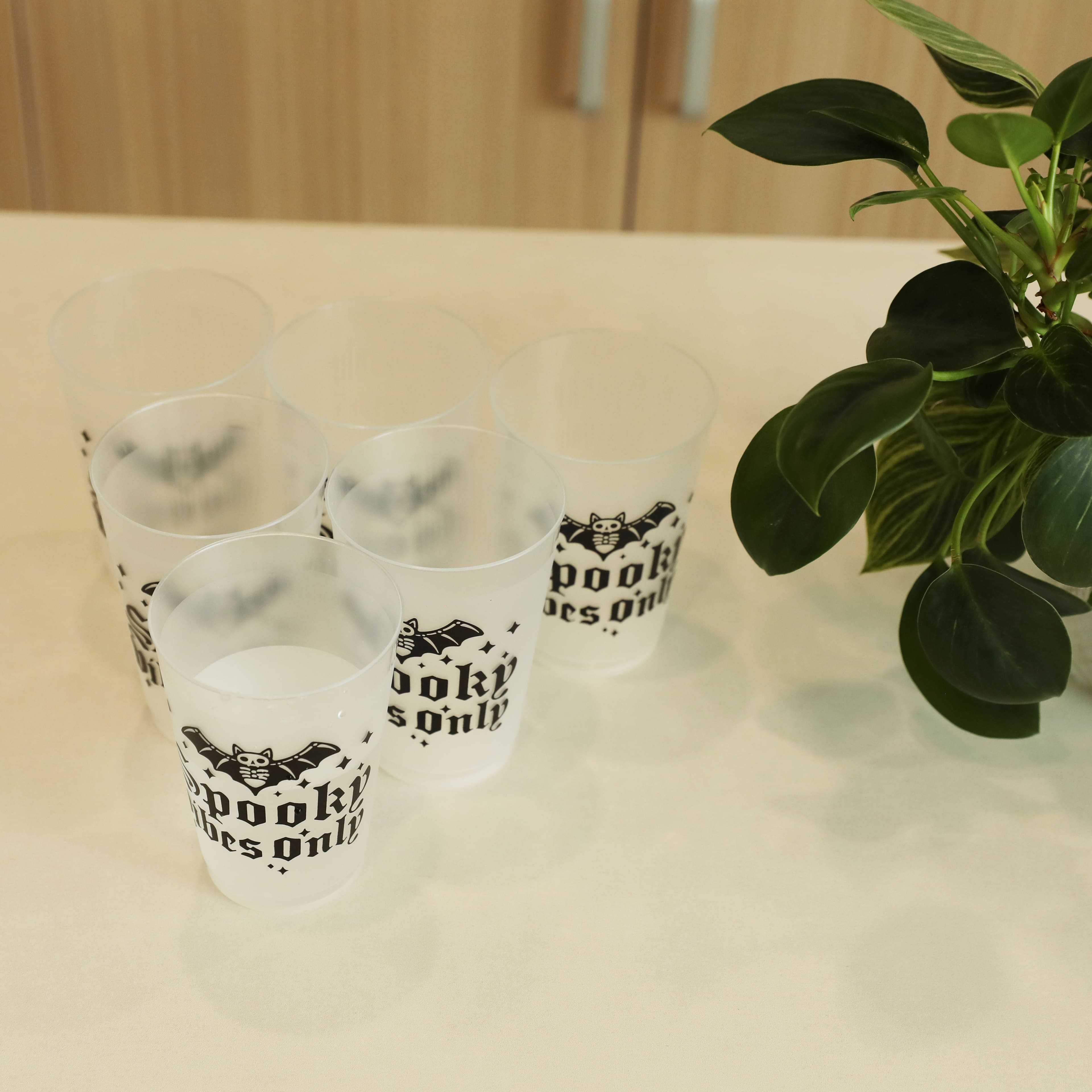 14oz. Frosted Spooky Vibes Plastic Cups, 10ct. by Celebrate It&#x2122;