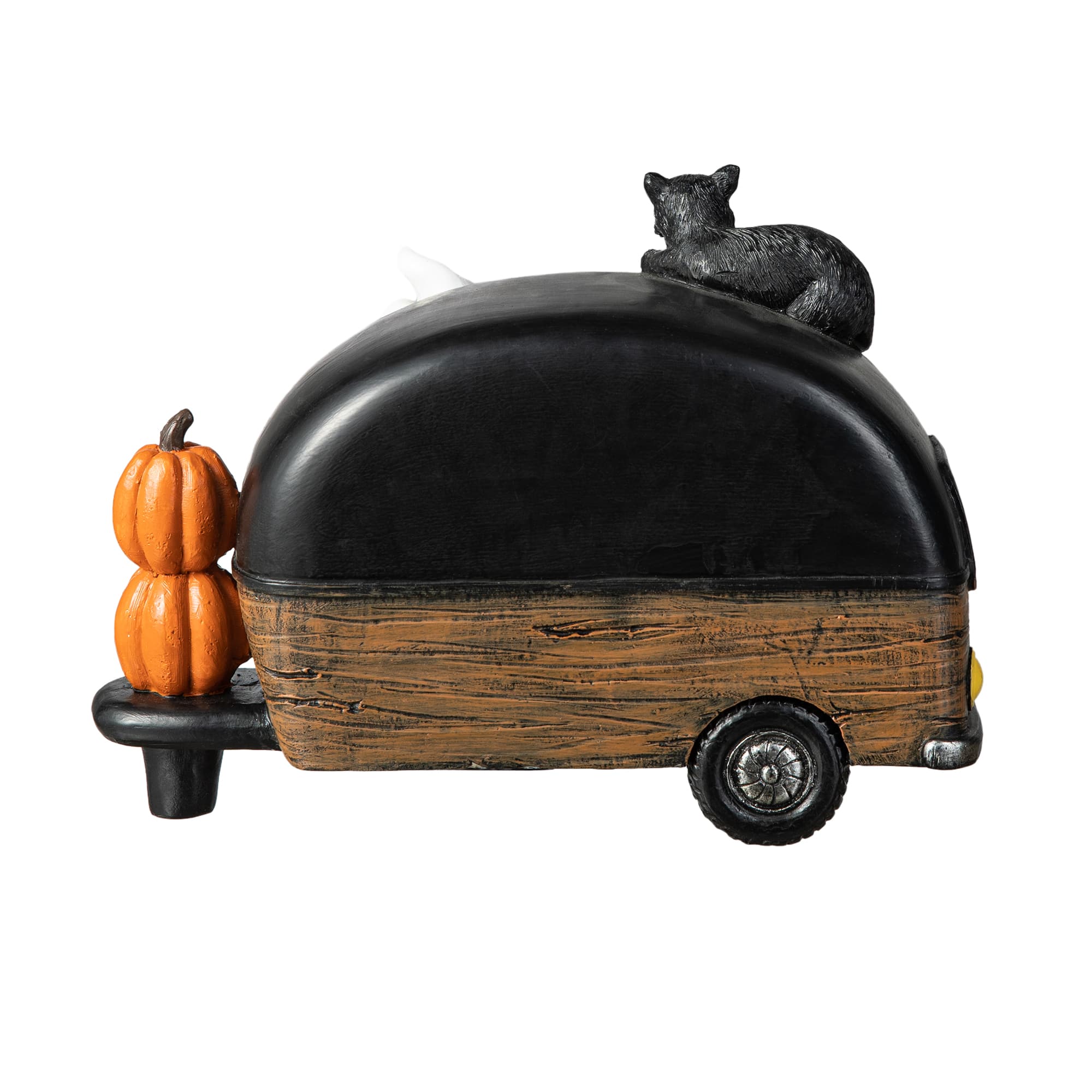 Glitzhome&#xAE; 9.25&#x22; Halloween Lighted Camper Table D&#xE9;cor