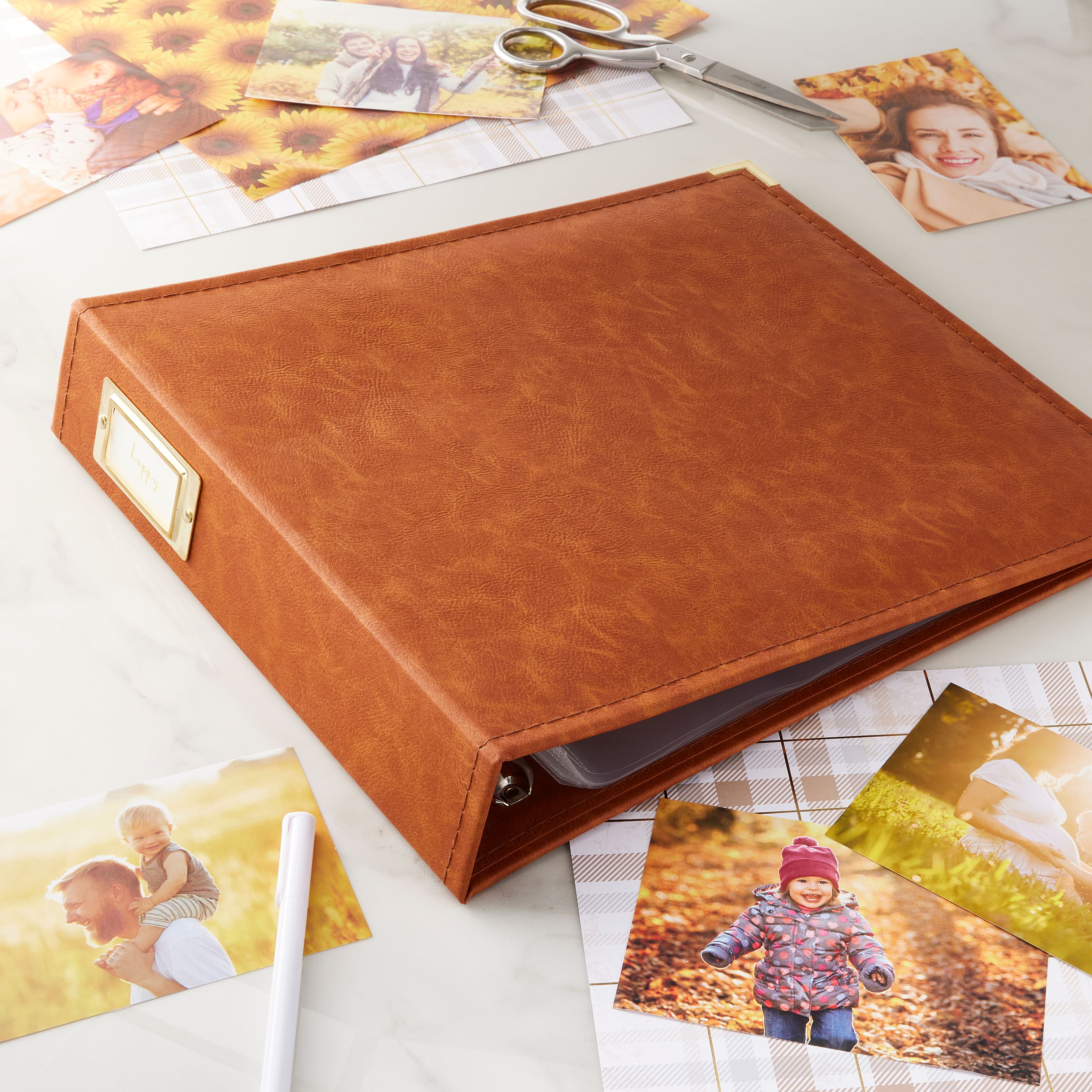 6 Pack: Brown D-Ring Scrapbook Album by Recollections&#x2122;