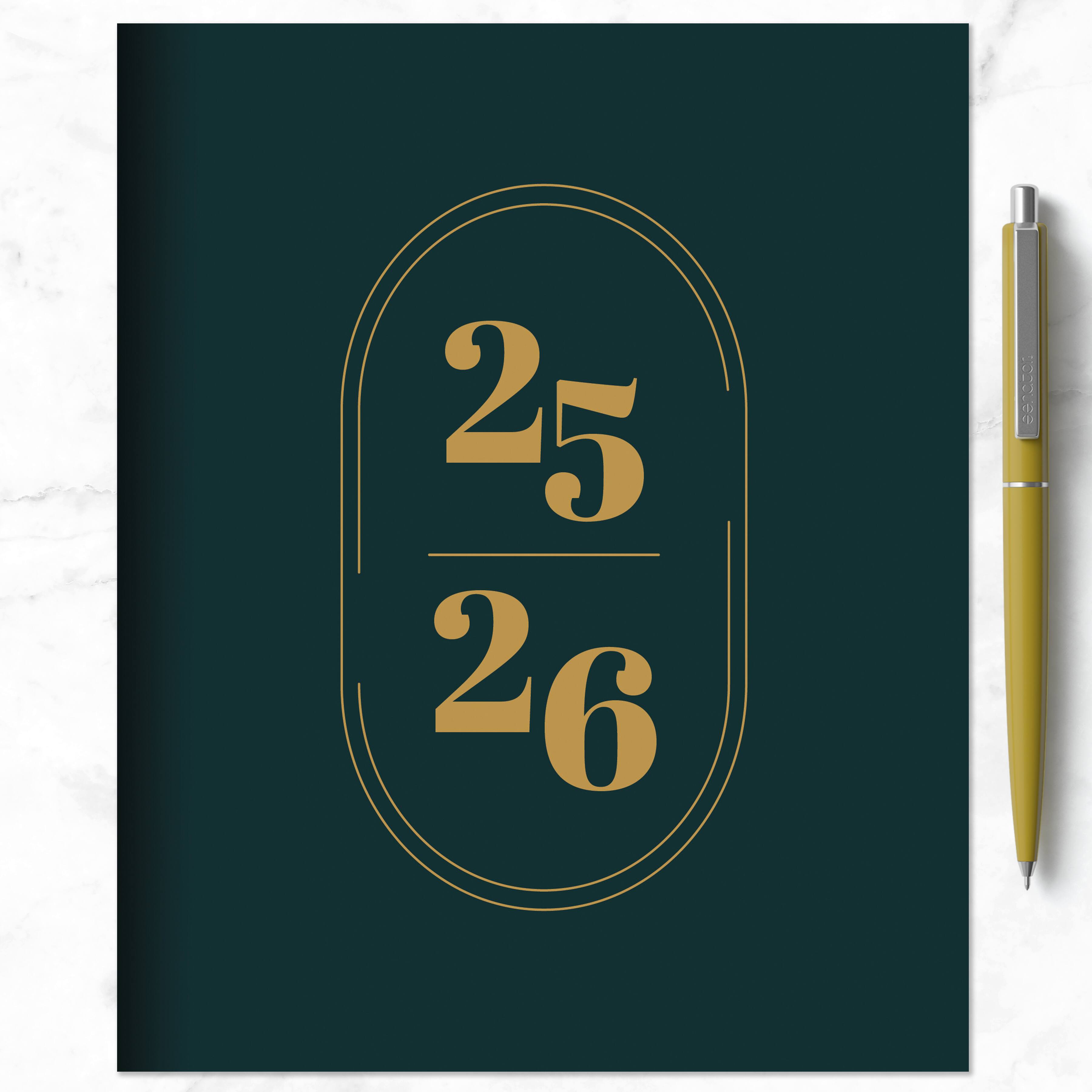TF Publishing 2025-2026 Jade Medium Monthly Planner