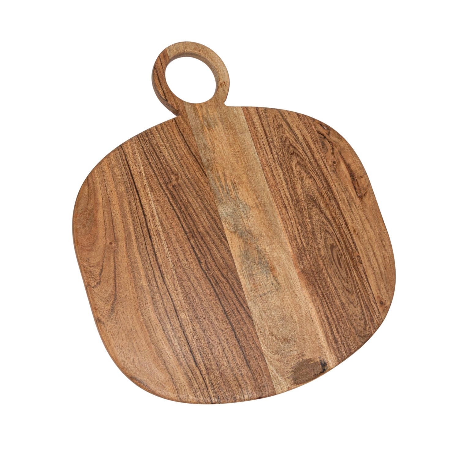 15.75&#x22; Natural Oval Handled Acacia Wood Cheese &#x26; Cutting Board