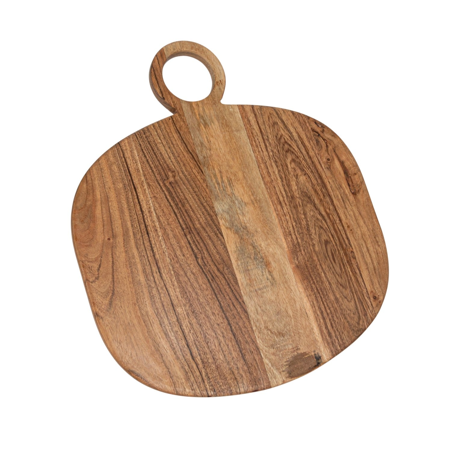 Hello Honey® 15.75" Natural Oval Handled Acacia Wood Cheese & Cutting Board