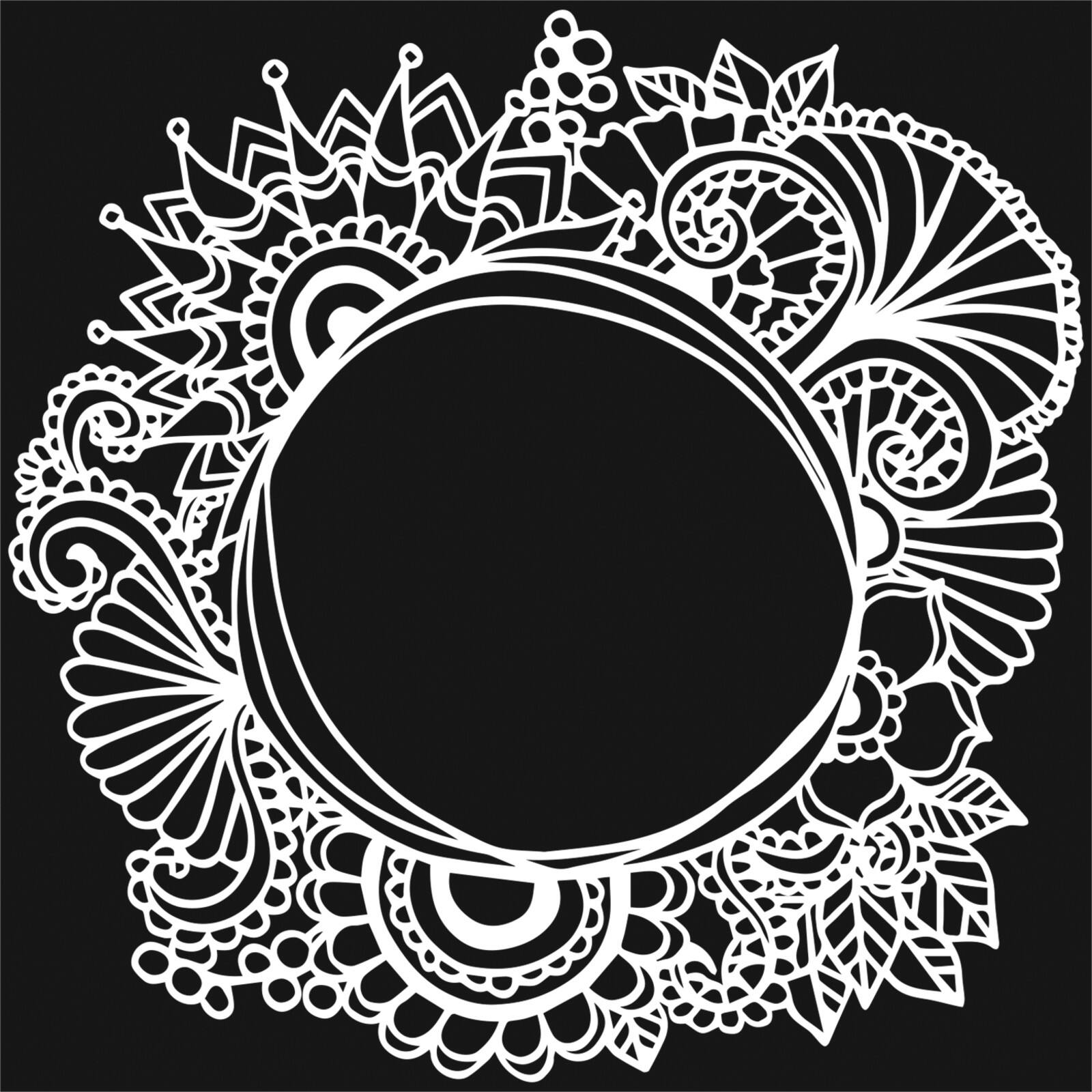 The Crafter's Workshop Ocean Window Stencil