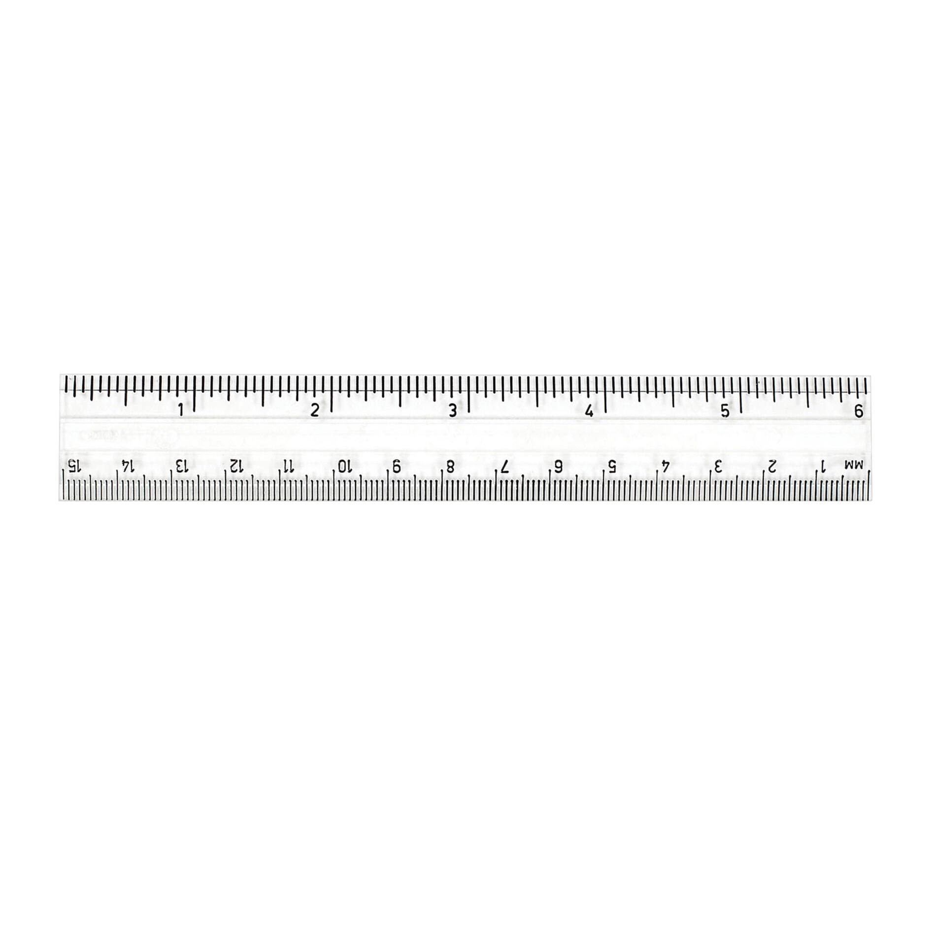 Charles Leonard Clear 6&#x22; Plastic Ruler, 48ct.