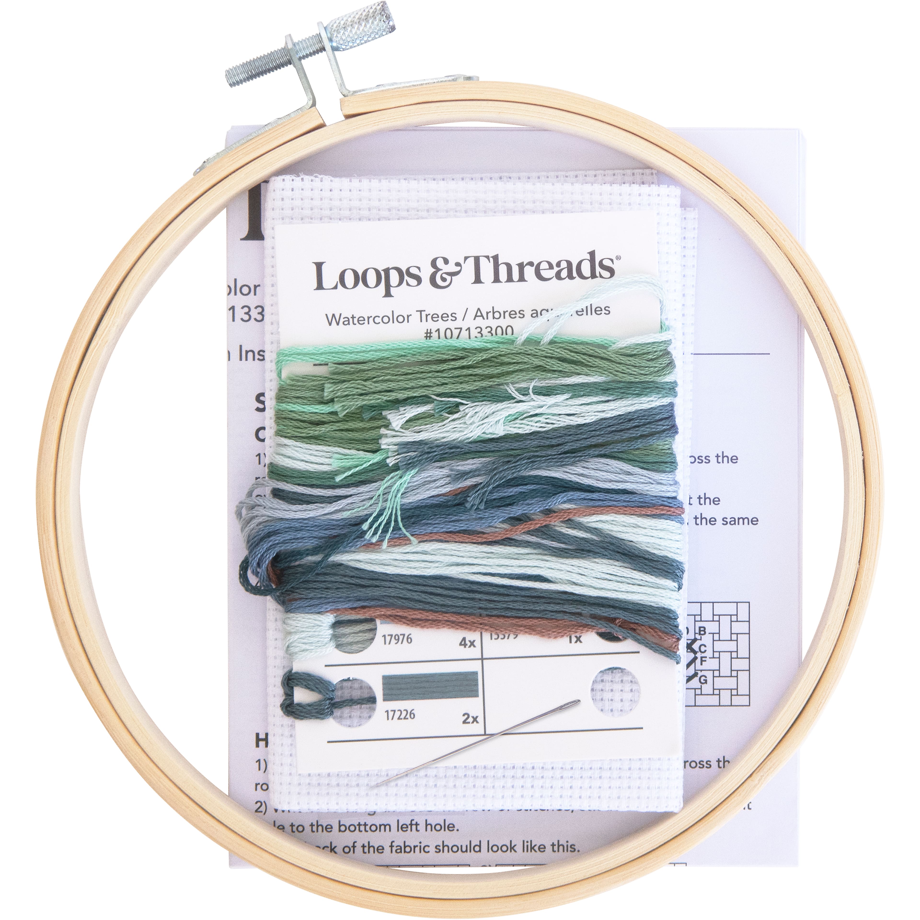 Loops & Threads Choose Joy Cross Stitch Kit - 3.5 x 3.5 in