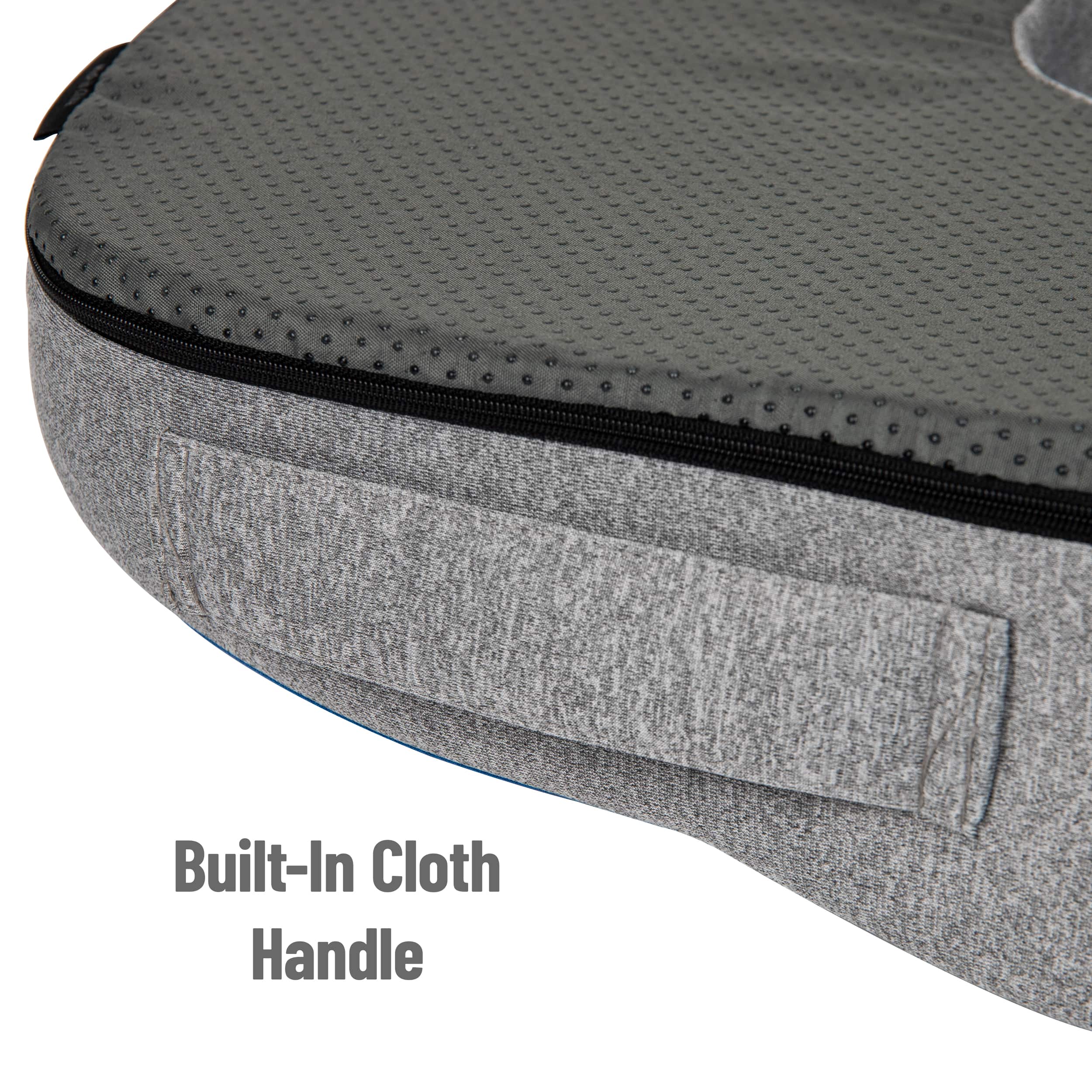 Mind Reader Harmony Collection Blue &#x26; Gray Memory Foam Ergonomic Seat Cushion