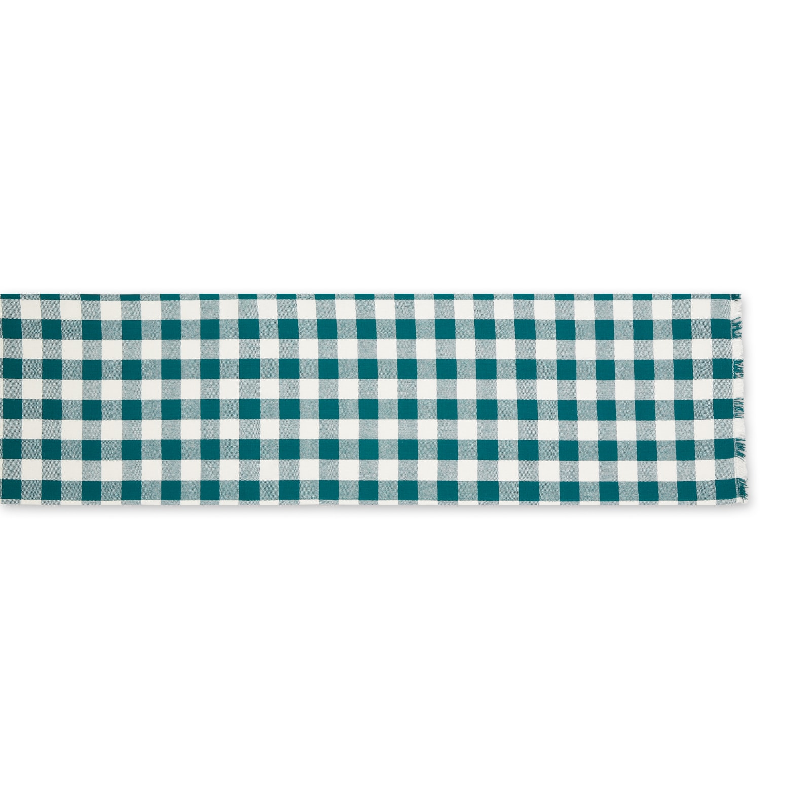 DII® 108" Heavyweight Check Fringed Table Runner