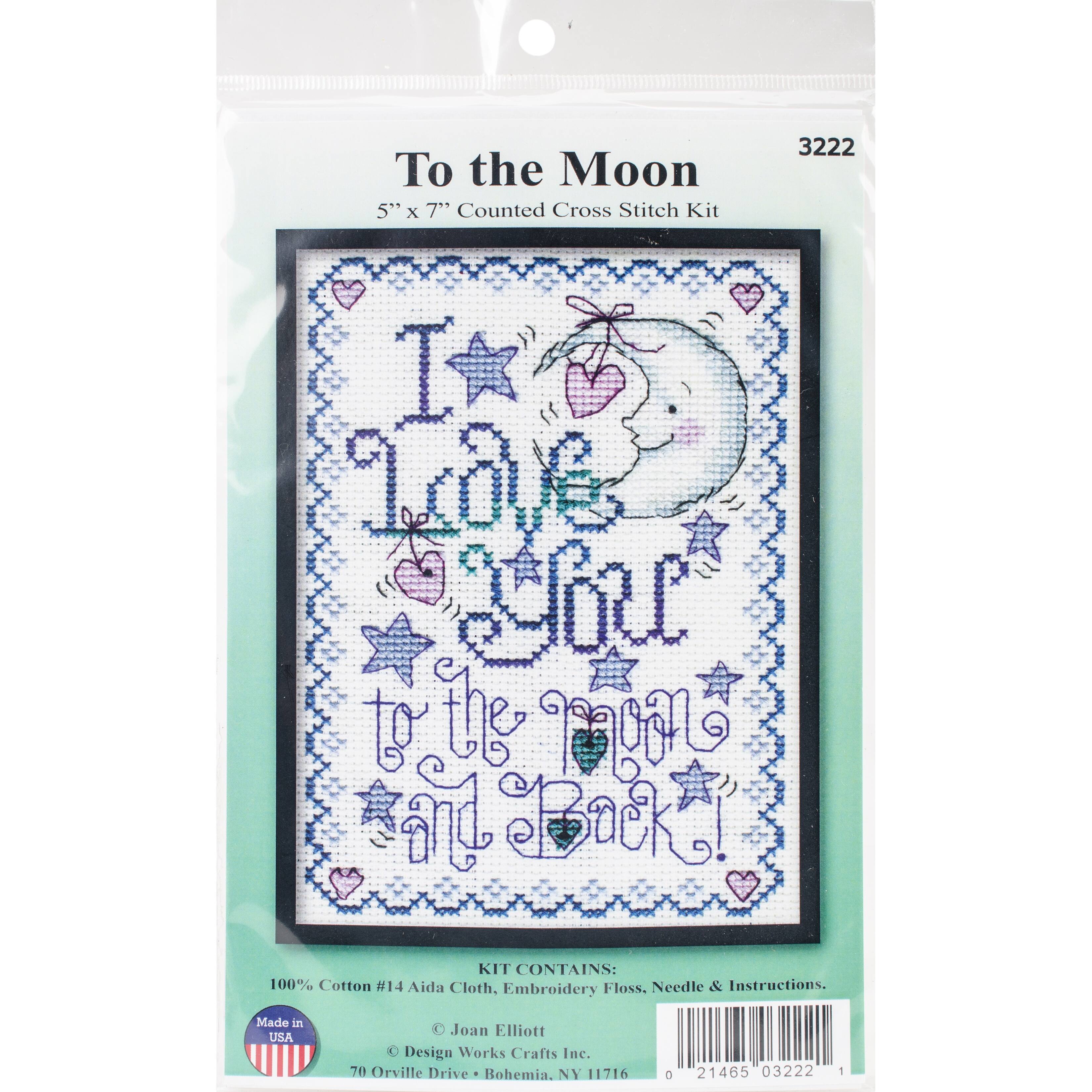 Design Works™ To The Moon Counted Cross Stitch Kit