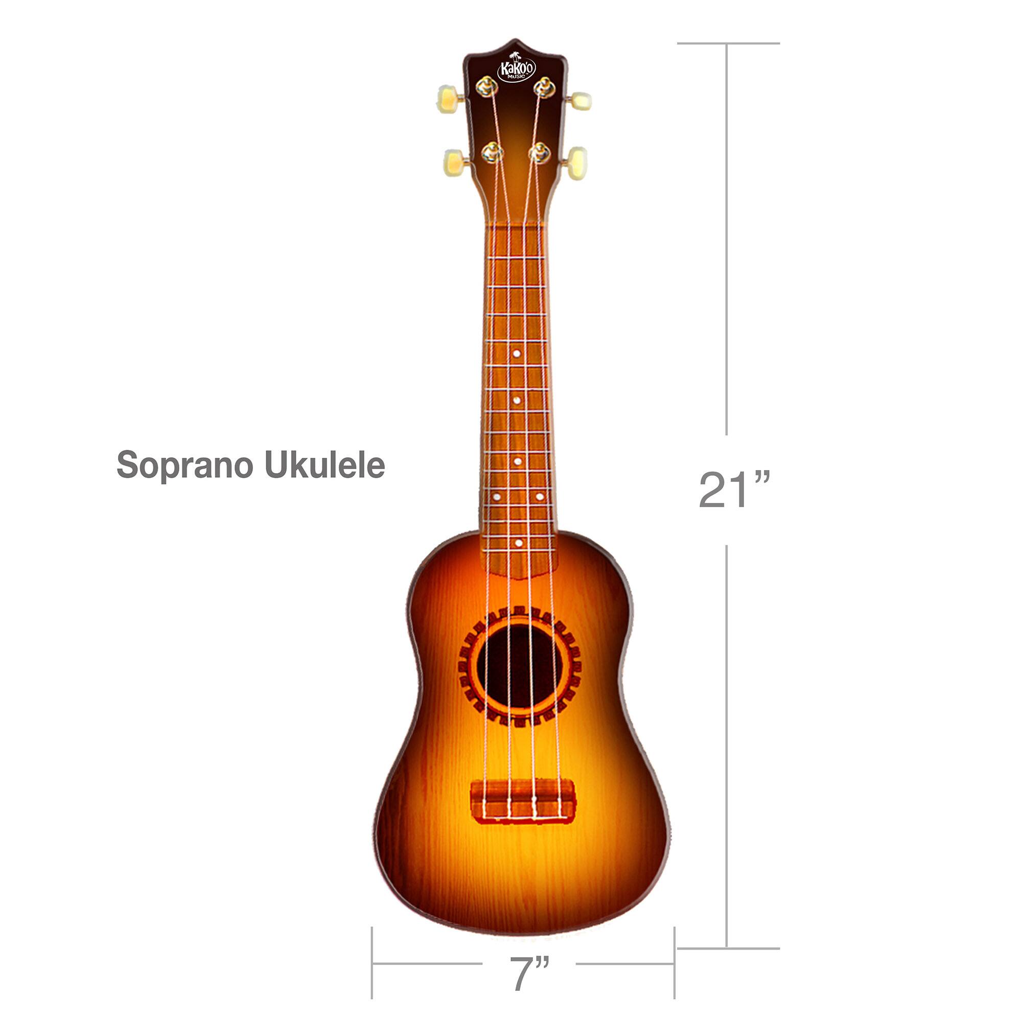 Salus KaKo&#x27;o 21&#x22; Sunburst Professional Wooden Ukulele Set
