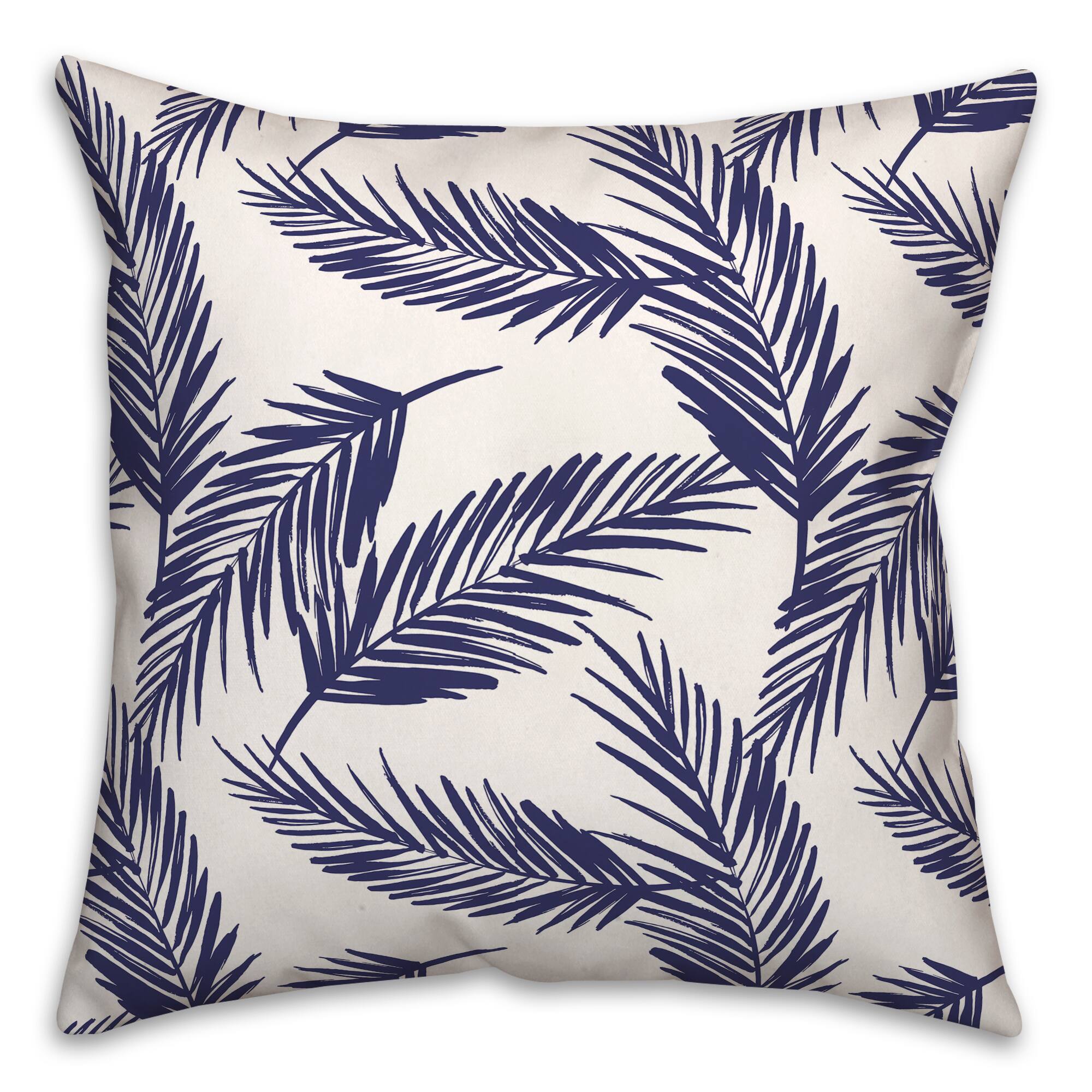 Palm Pattern 18" x 18" Indoor / Outdoor Pillow