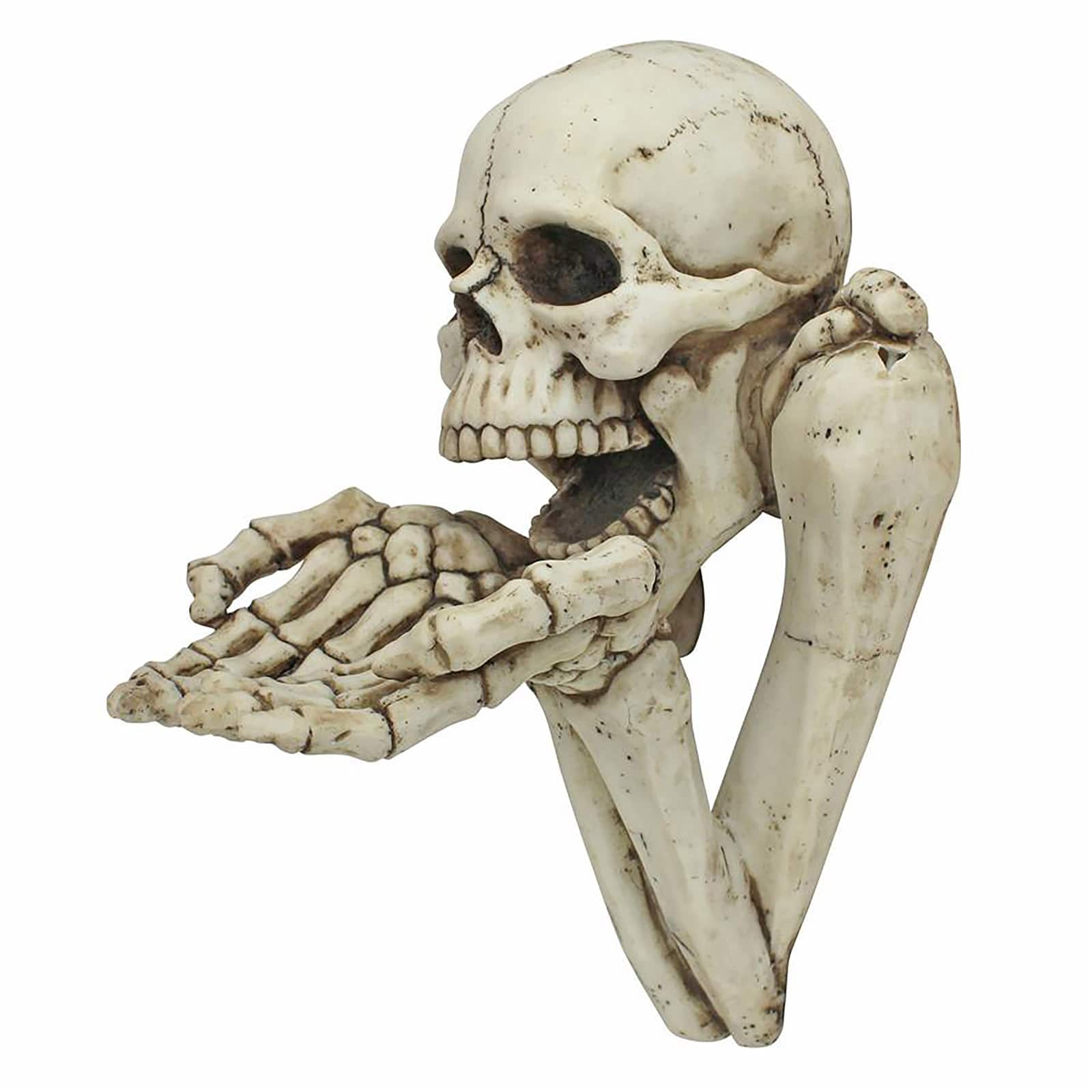 Design Toscano 12.5&#x22; Begger for Souls Skeleton Wall Sculpture