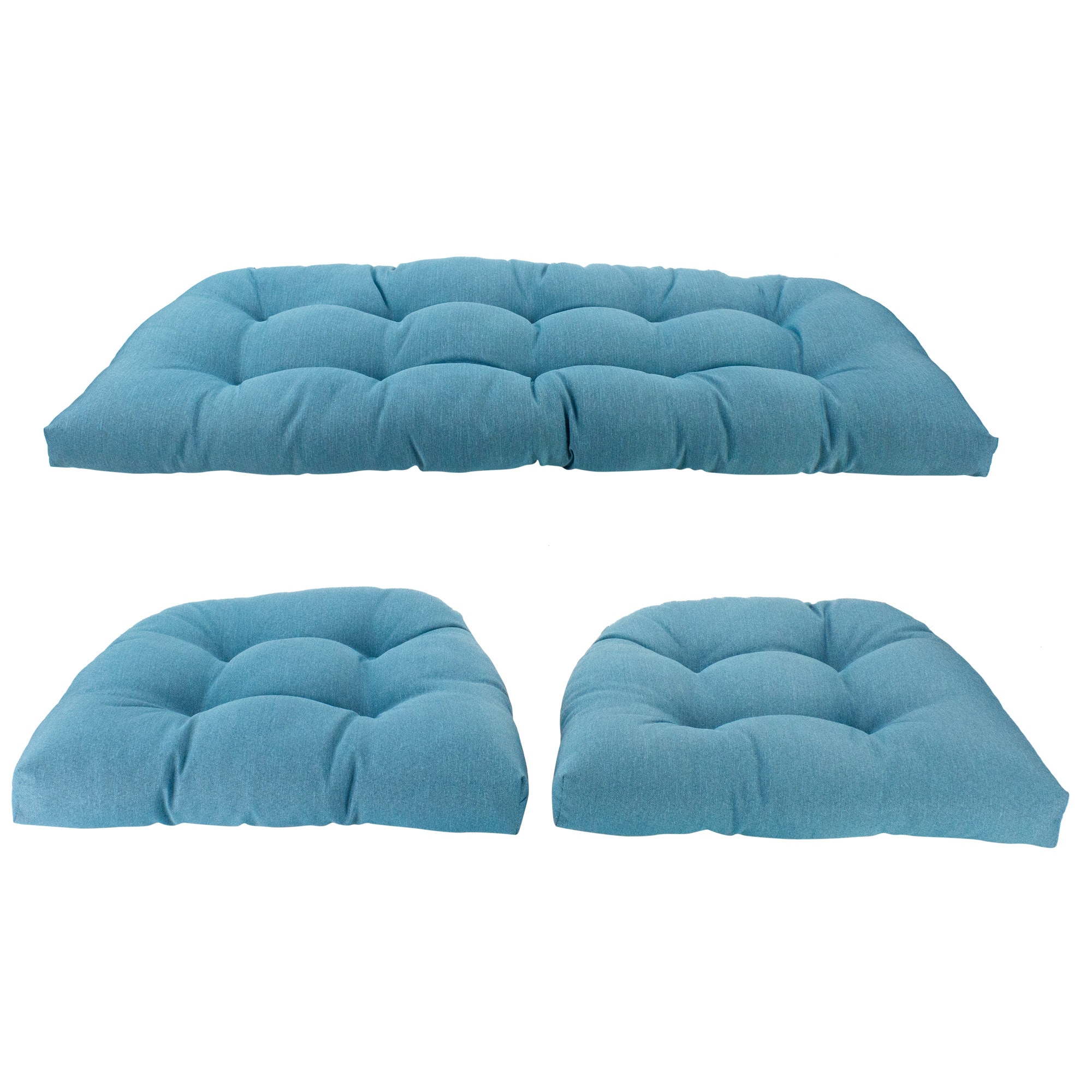3 Piece Wicker Furniture Cushion Set