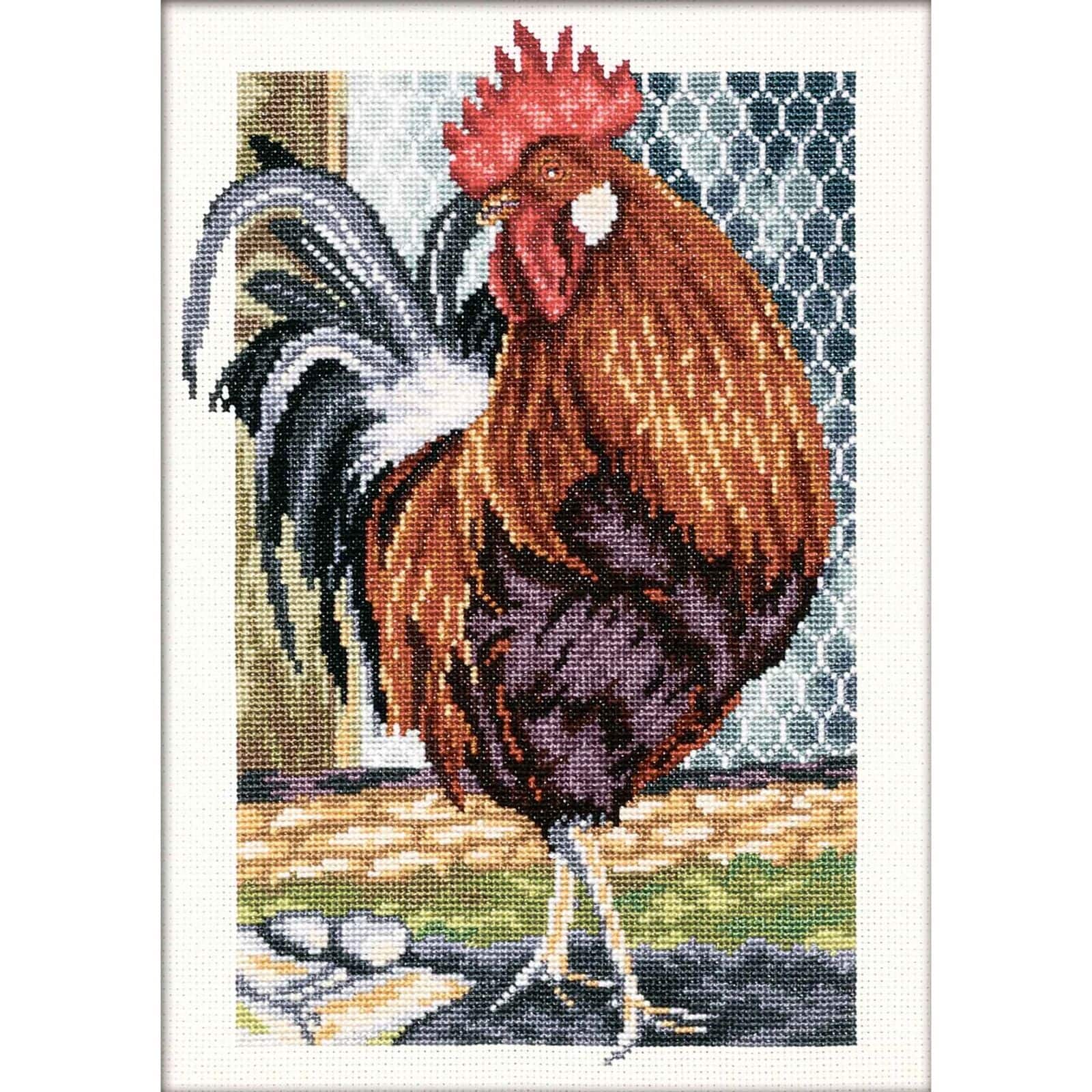 RTO Rooster On The Walk Cross Stitch Kit