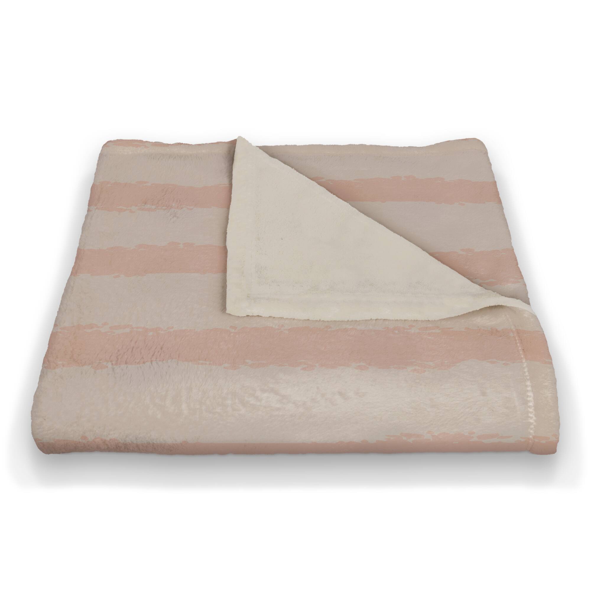 Stripes Coral Fleece Blanket